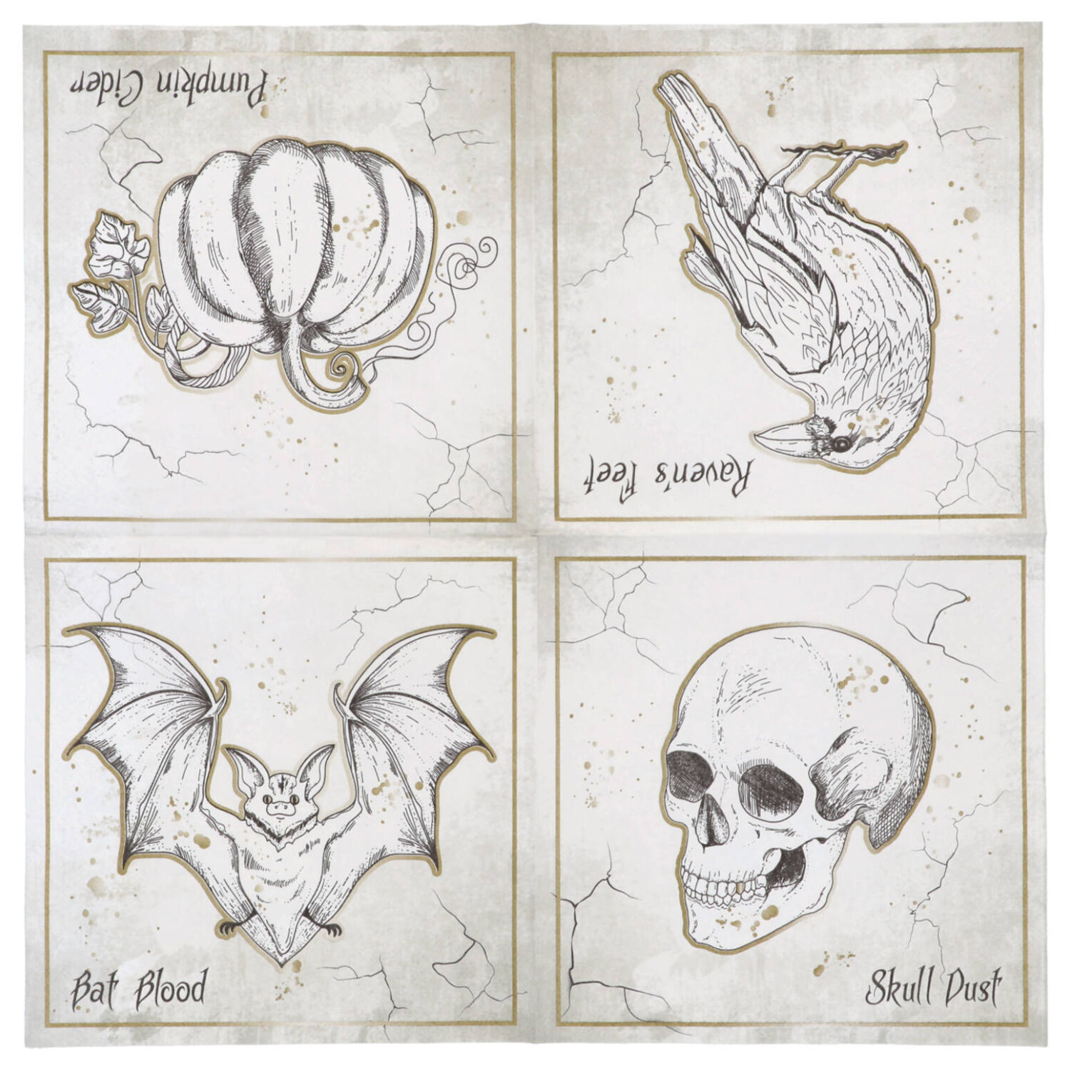 Servietten Creepy Curiosities, 33 x 33 cm, 20 St�ck Bild 2