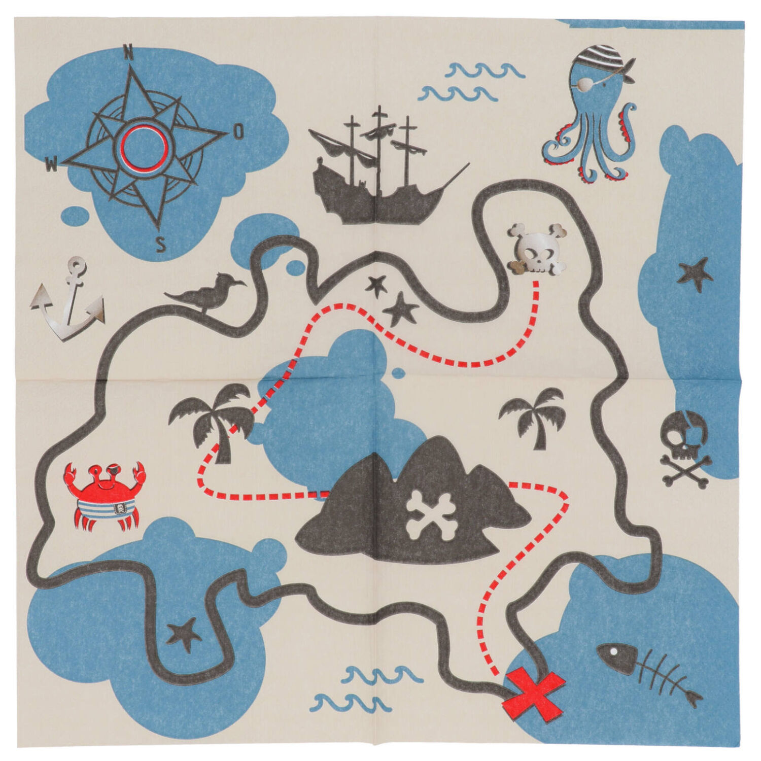 Servietten Pirate Party, 33 x 33 cm, 20 St�ck Bild 2