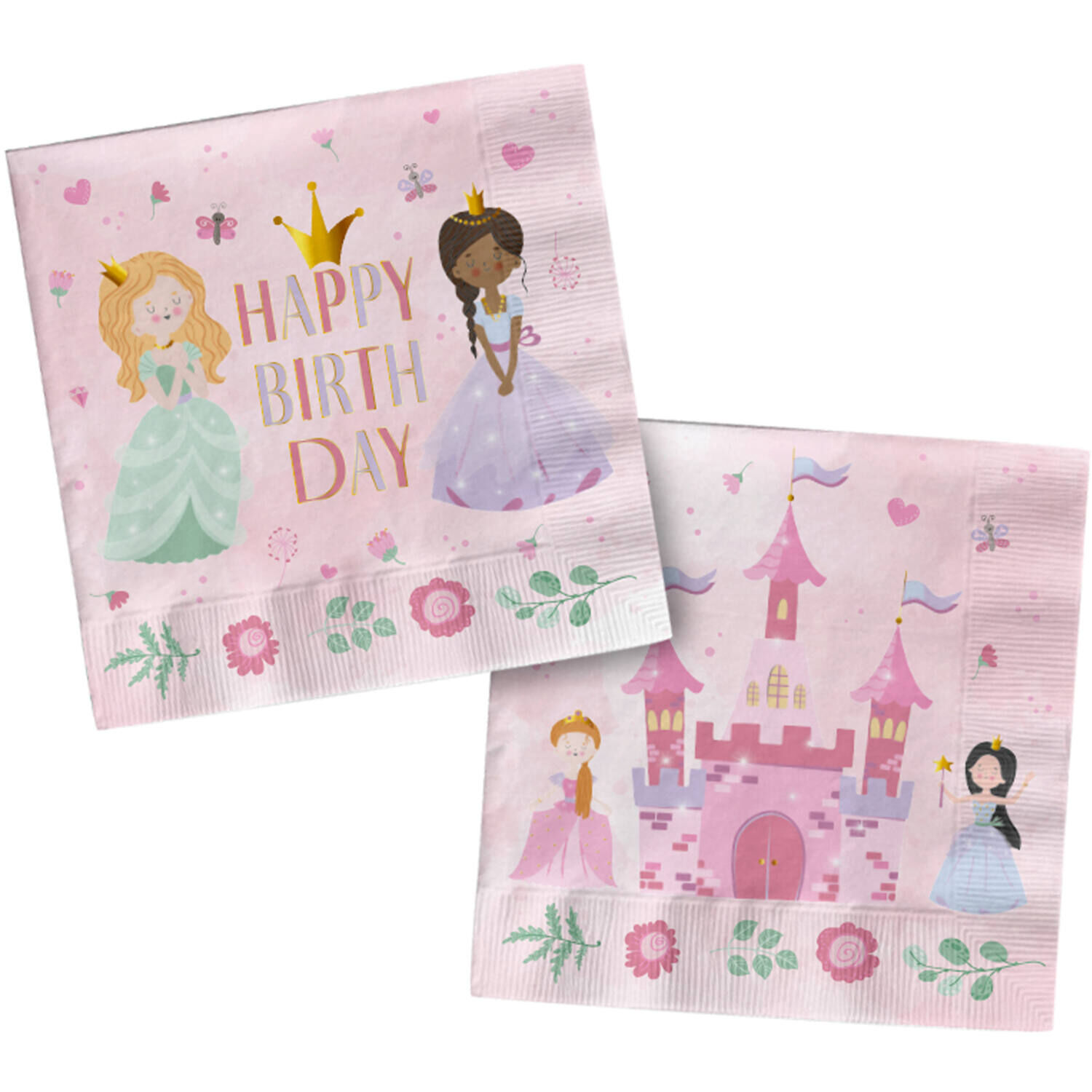 Servietten Pretty Princess, 33 x 33 cm, 20 St�ck