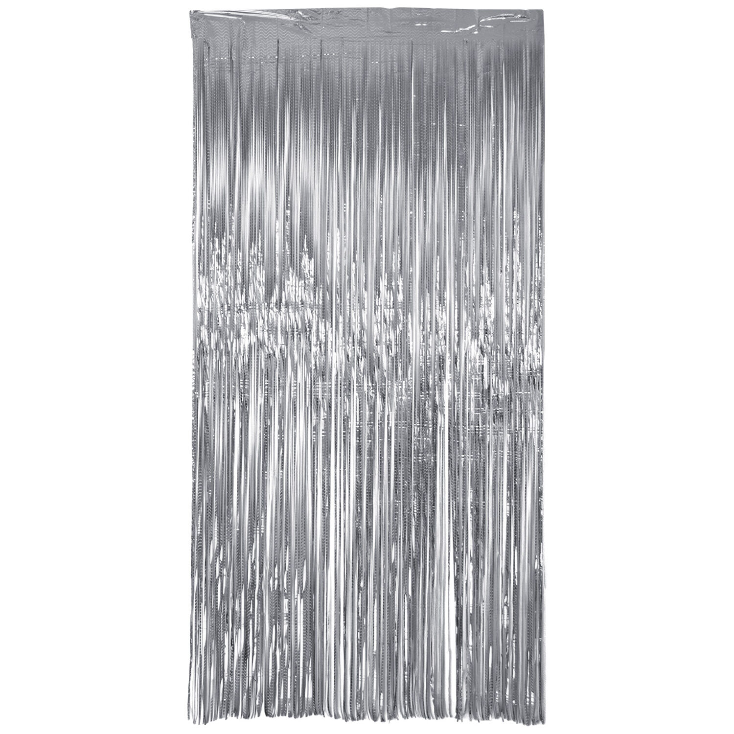 NEU Vorhang Lametta Laser Beam silber, 2m lang - 1m breit