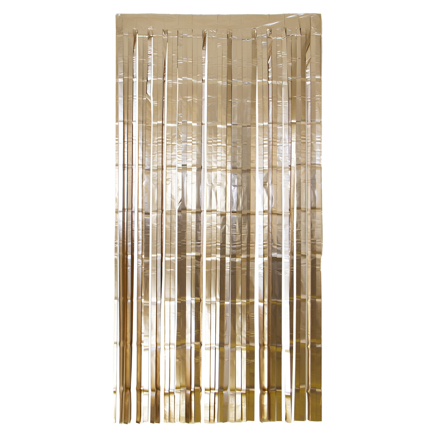NEU Vorhang Lametta matt gold, 2m lang - 1m breit