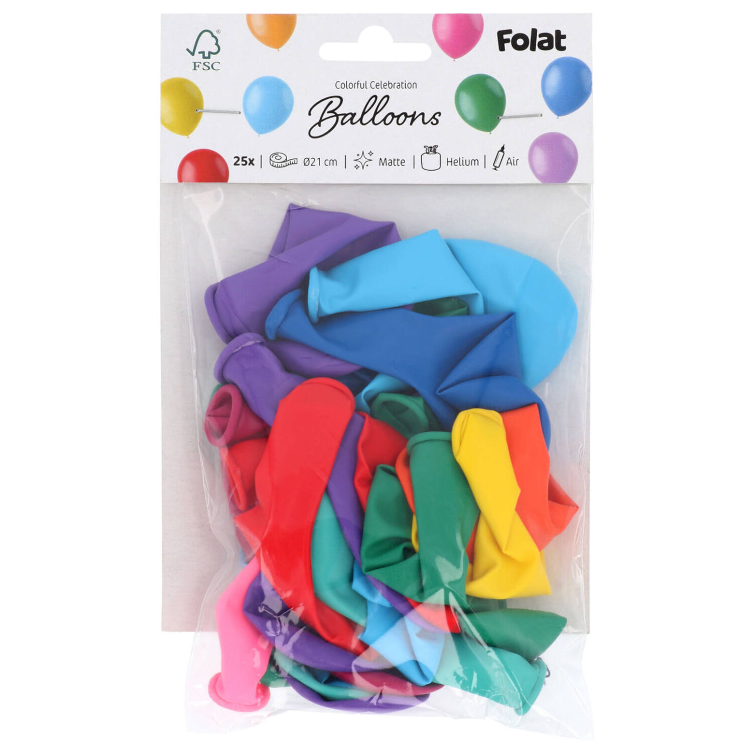 Latexballons Stripetastic, bunt sortiert, 21 cm, 25 St�ck Bild 2