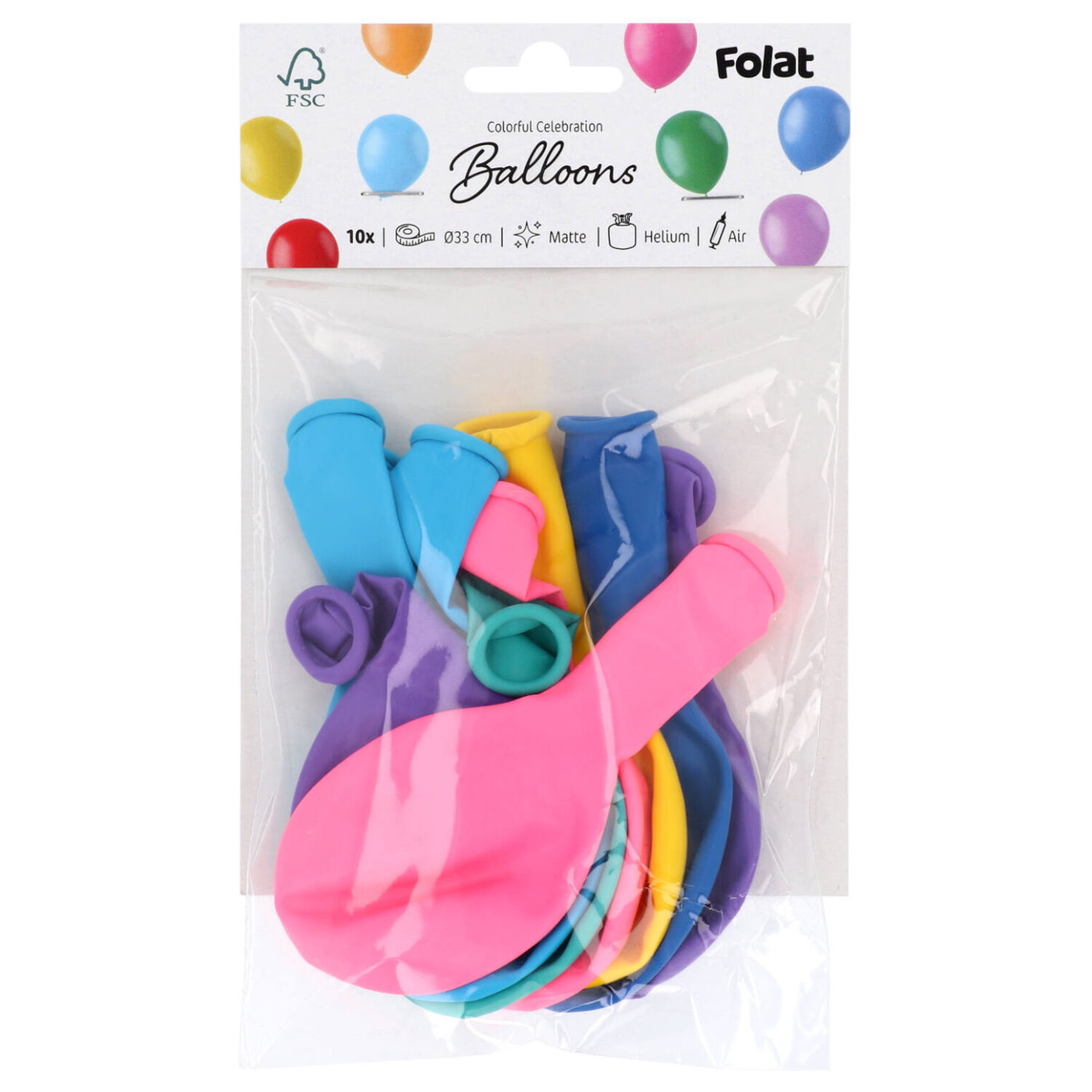Latexballons Stripetastic, bunt sortiert, 33 cm, 10 St�ck Bild 2