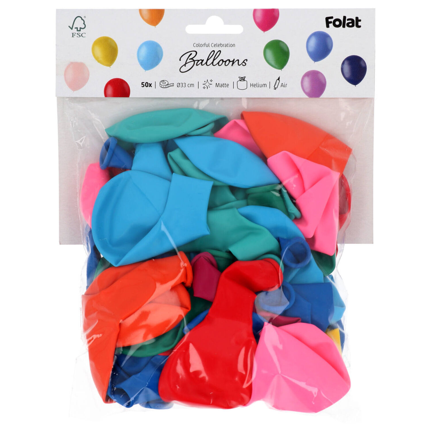 Latexballons Stripetastic, bunt sortiert, 33 cm, 50 St�ck Bild 2