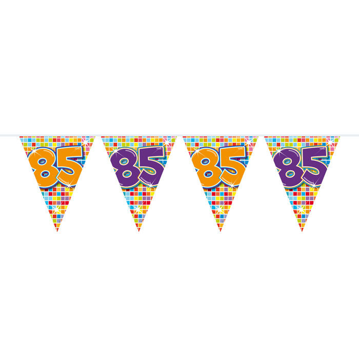 SALE Mini-Wimpelkette Birthday Blocks 85, 3 m