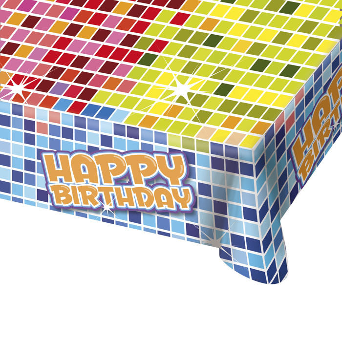 SALE Tischdecke Birthday Blocks, 130x180 cm, 1 Stk.