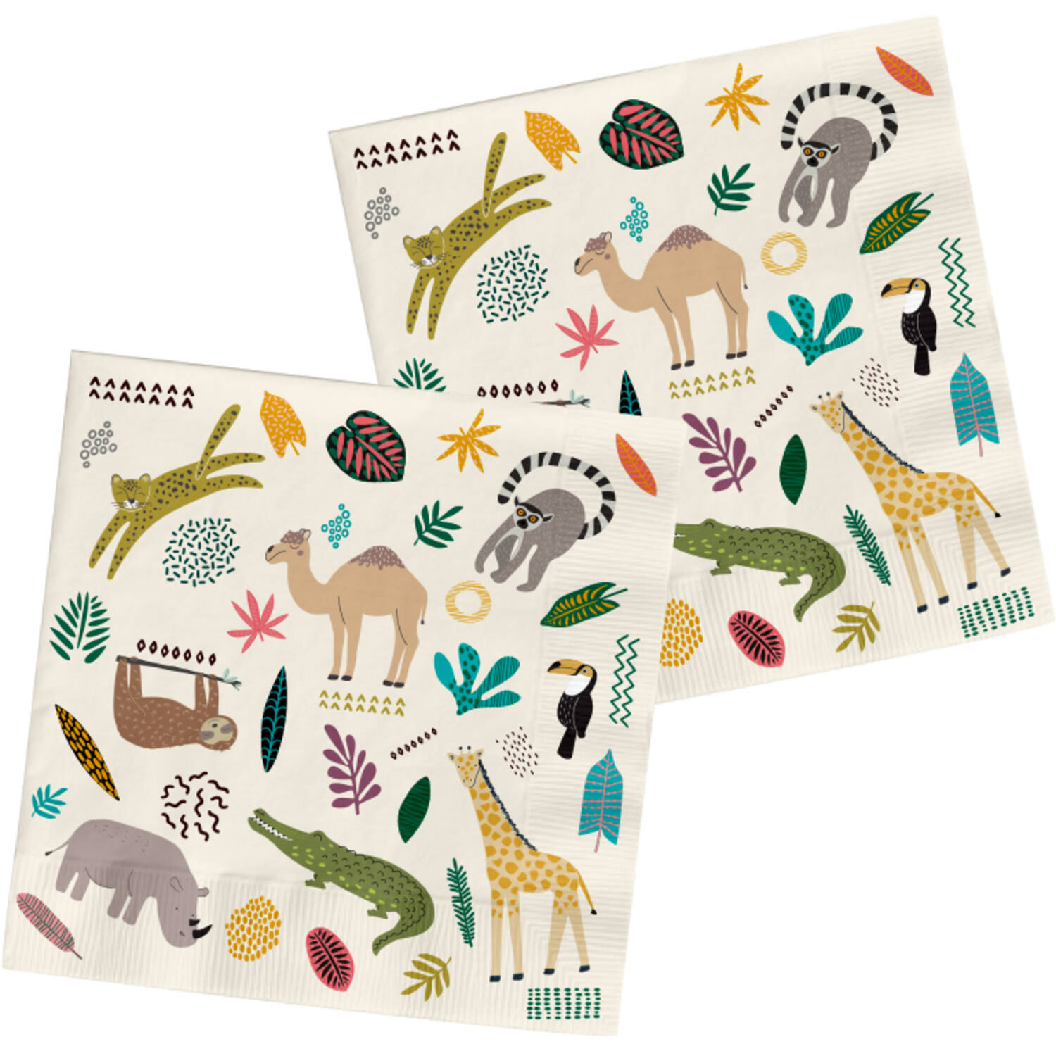 Servietten Zoo Party, 33 x 33 cm, 20 St�ck