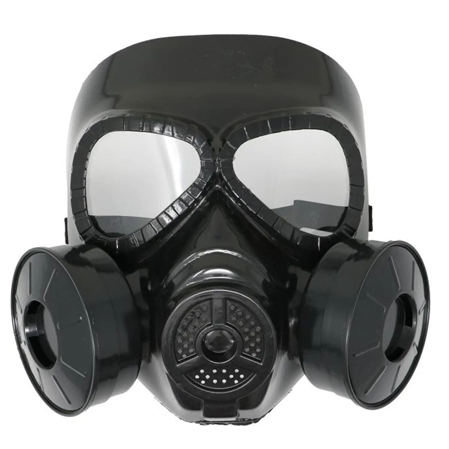 NEU PVC-Gasmaske, schwarz, grenverstellbar