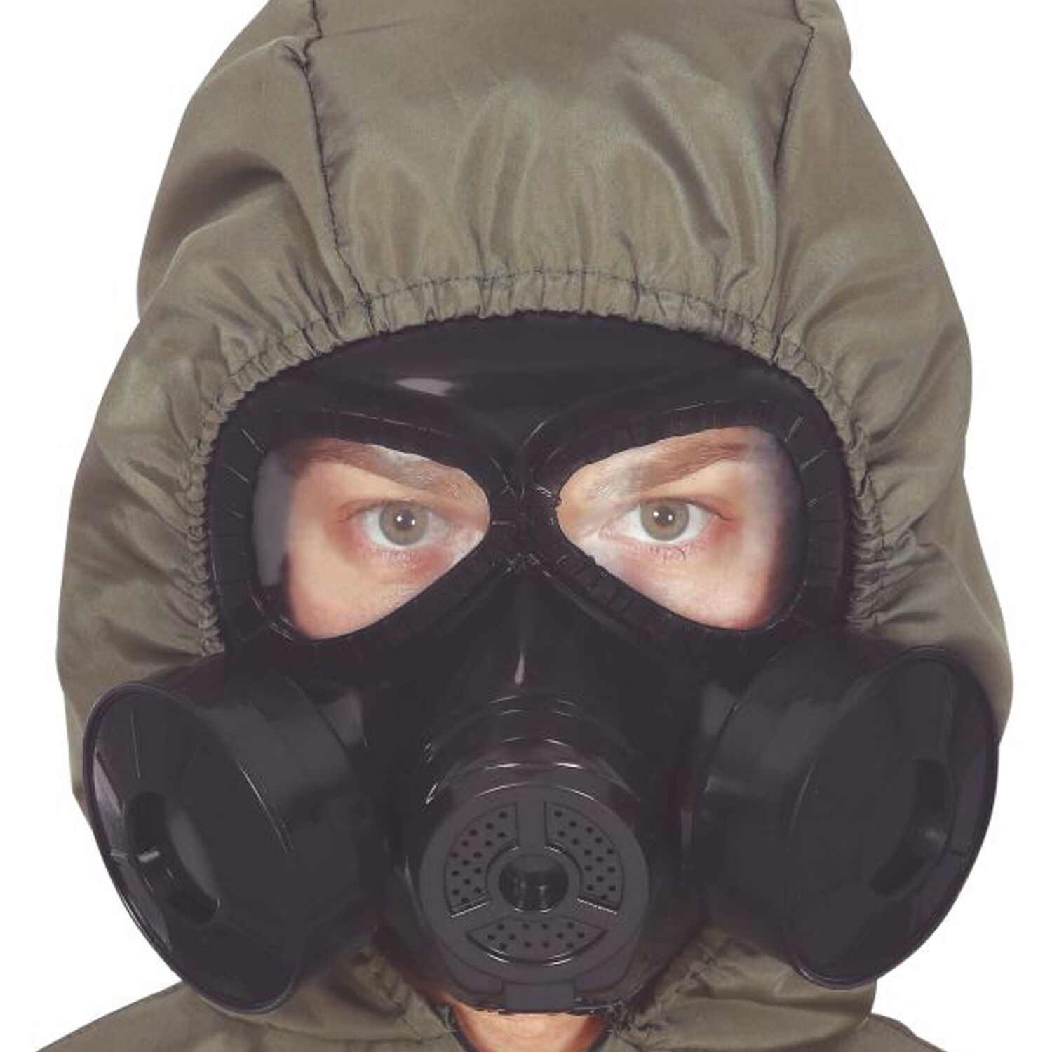 NEU PVC-Gasmaske, schwarz, grenverstellbar Bild 2