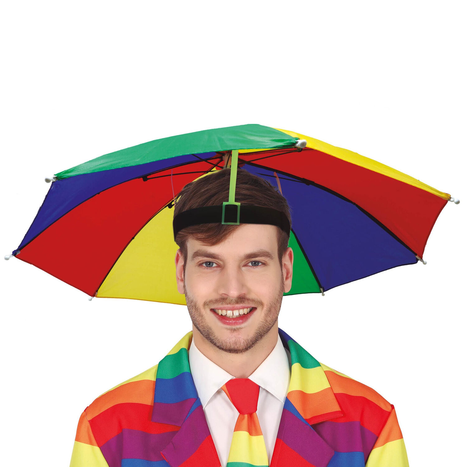 NEU Regenschirm-Mtze, bunt, 55cm
