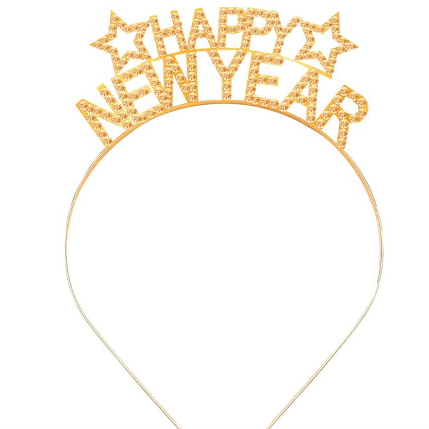 NEU Haarreif Happy New Year, gold