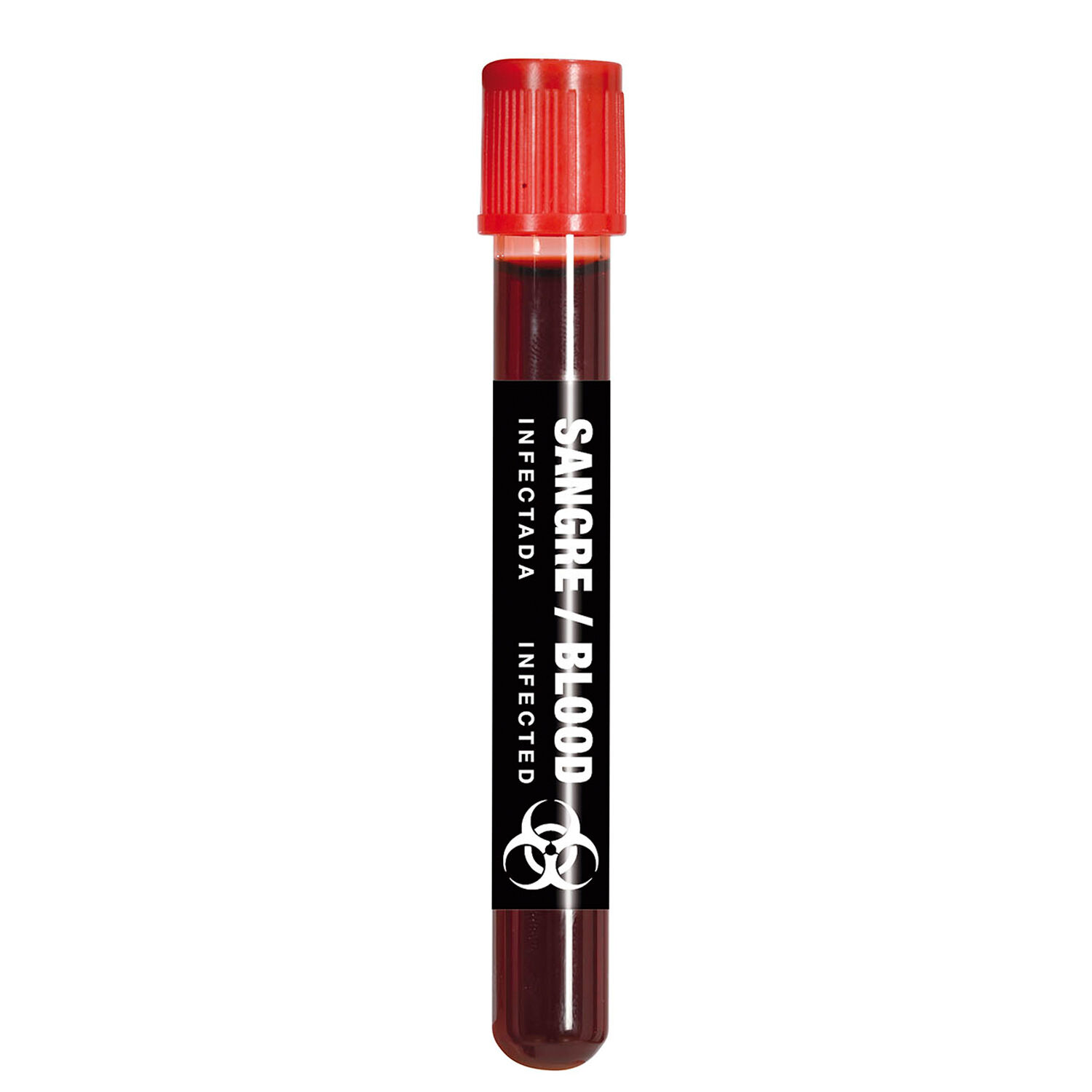 NEU Ampulle mit Theater-Blut, Aufschrift: Infected Blood, ca. 15ml