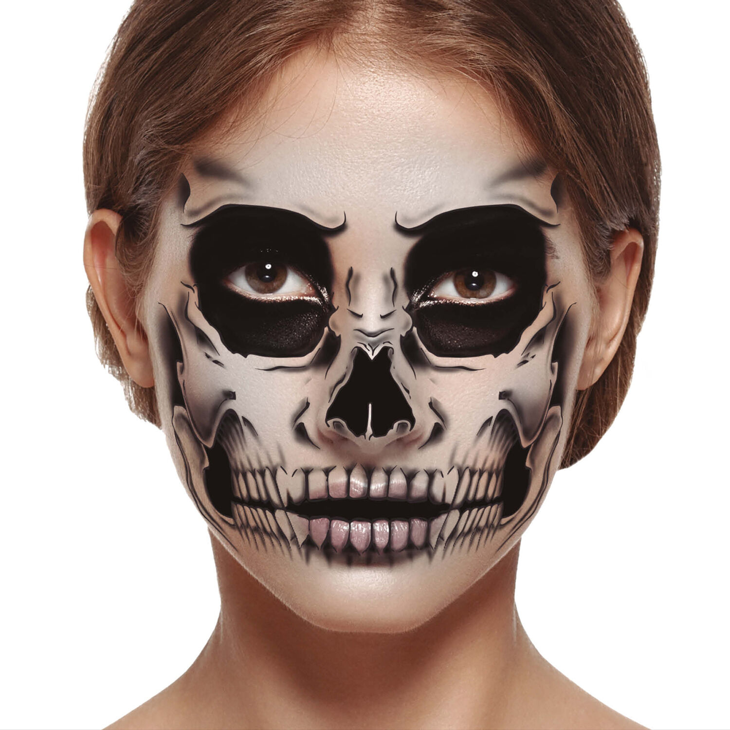 NEU Temporres Tattoo Halloween Skelett, 30x14cm