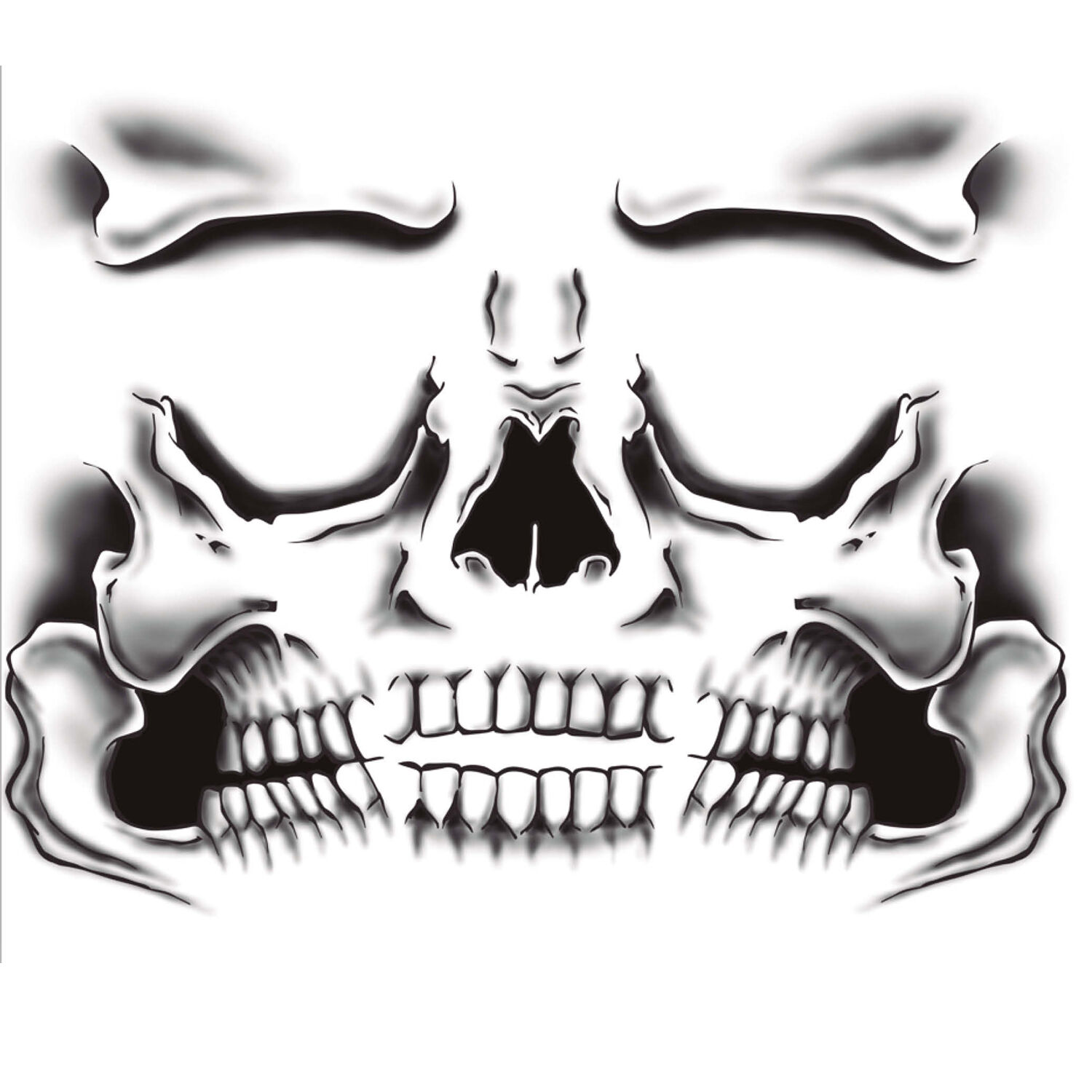 NEU Temporres Tattoo Halloween Skelett, 30x14cm Bild 2