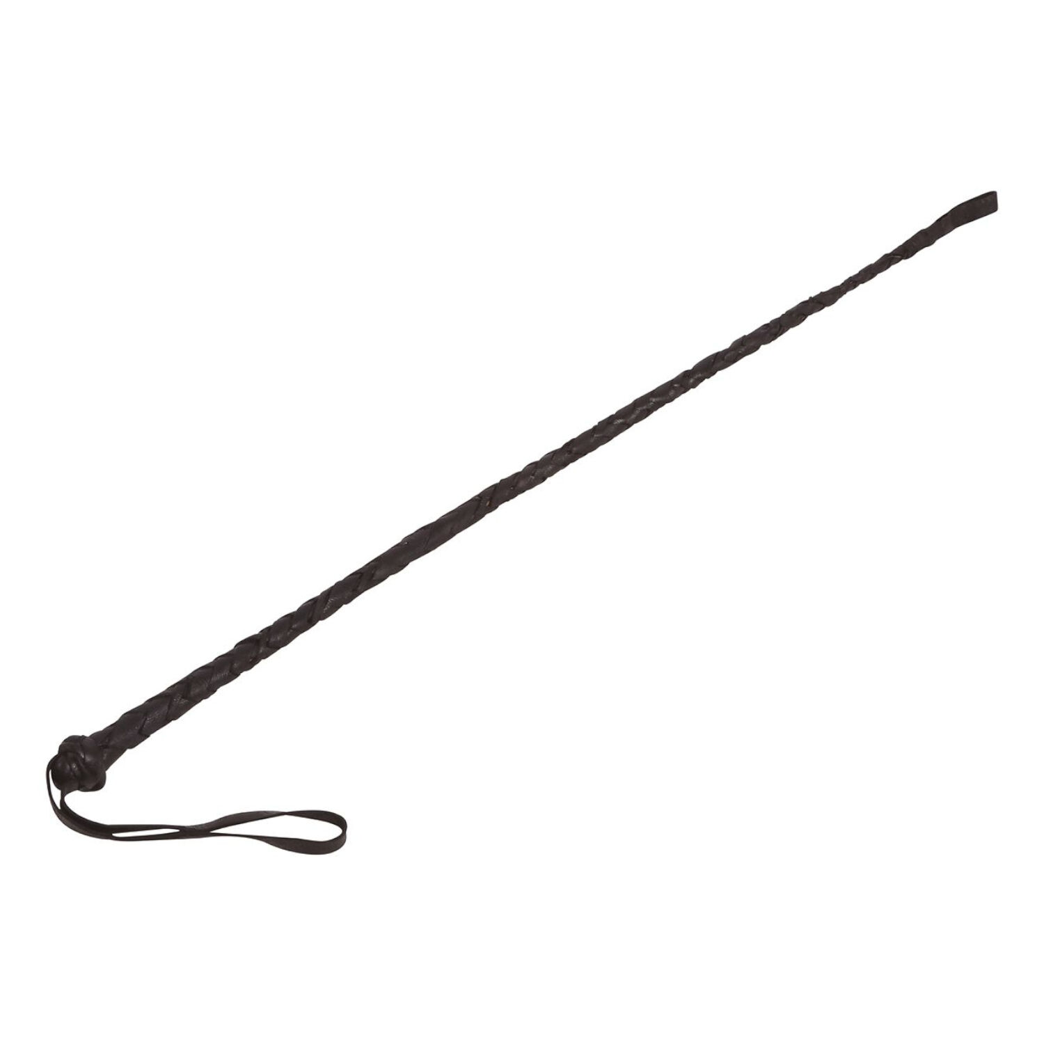 Gerte / Peitsche aus Kunstleder, schwarz, 60 cm