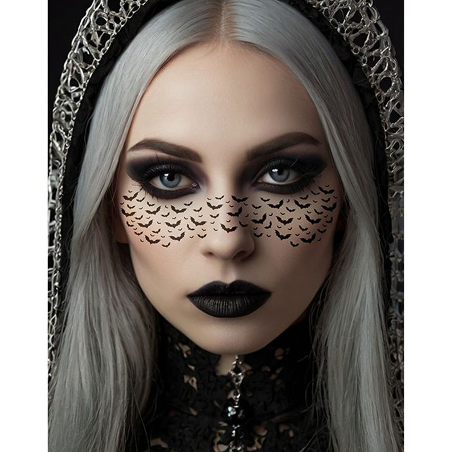 NEU Face-Tattoo Flederm�use, ca. 16x5cm