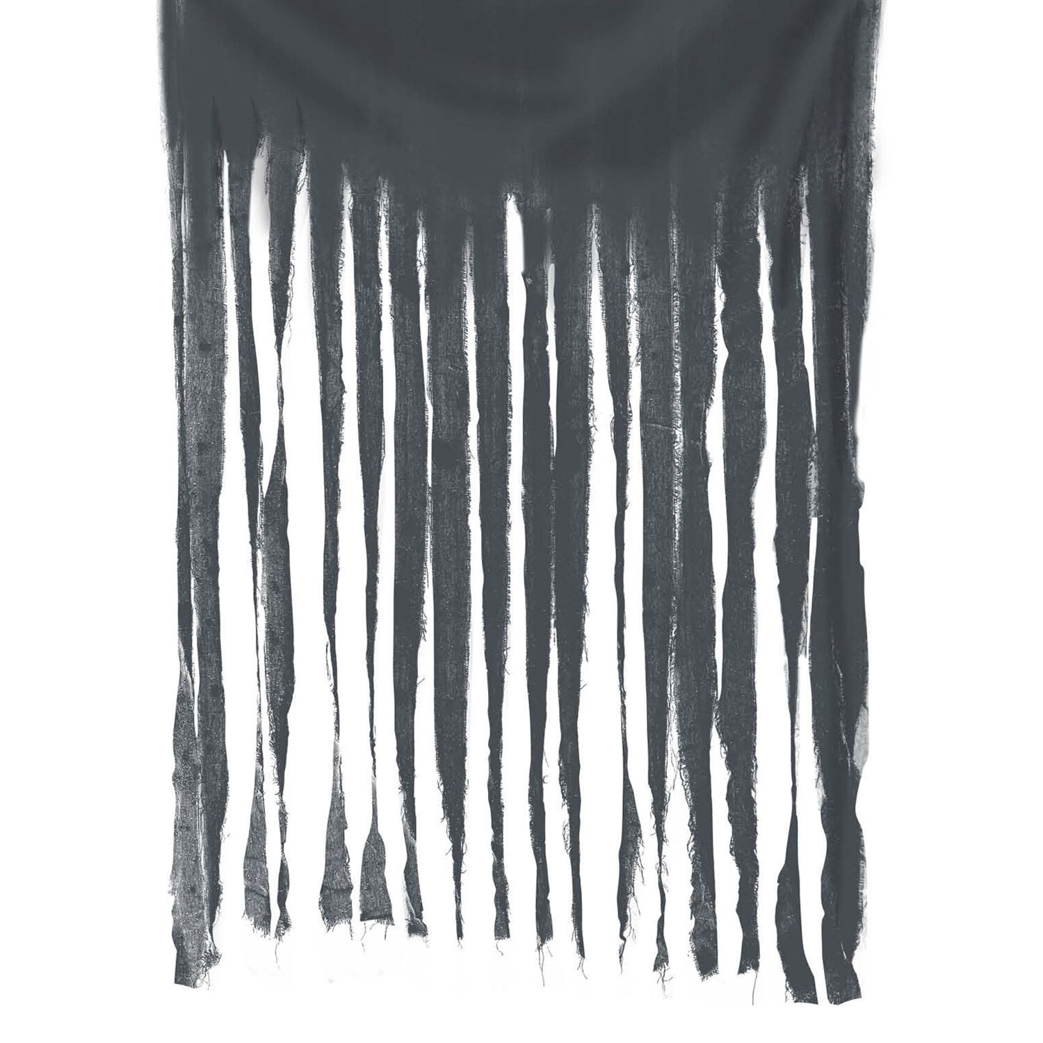 NEU Trvorhang Halloween-Fetzen, 1x2m, grau