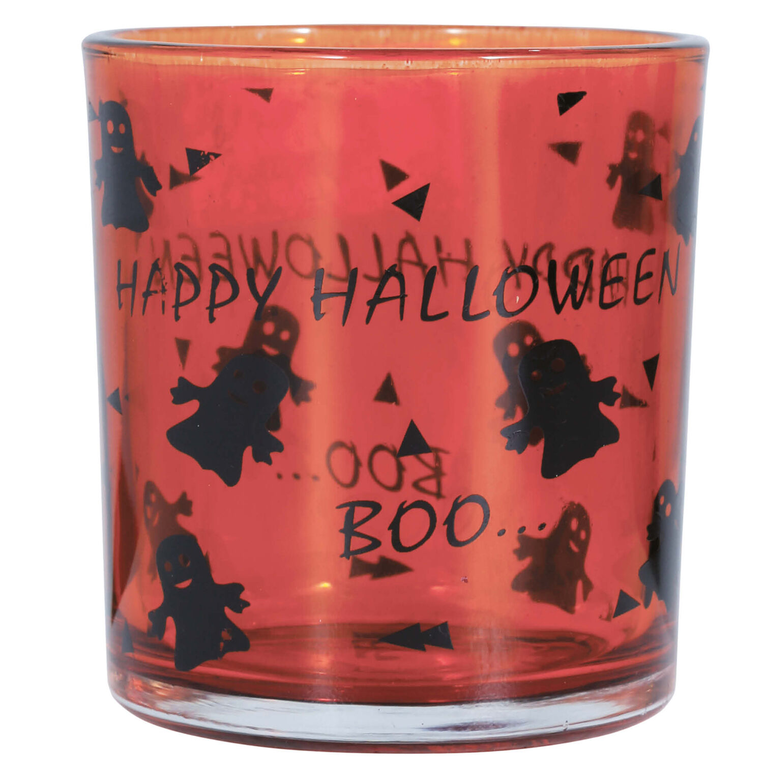 SALE Halloween-Deko Windlicht / Glas, 2 Stck, ca. 7x8cm