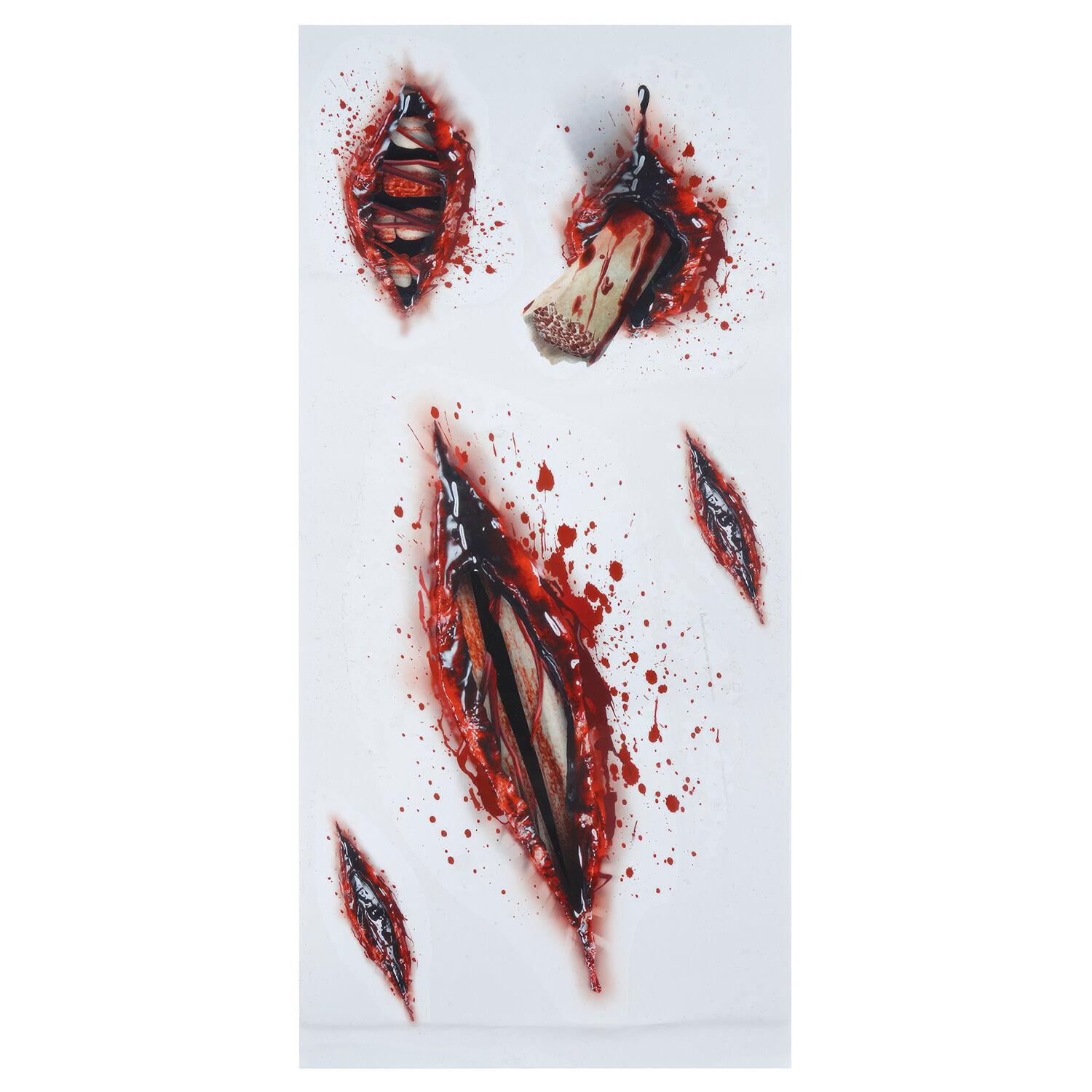 NEU Temporres Tattoo Halloween-Wunden Schnitte und Stiche Bild 2
