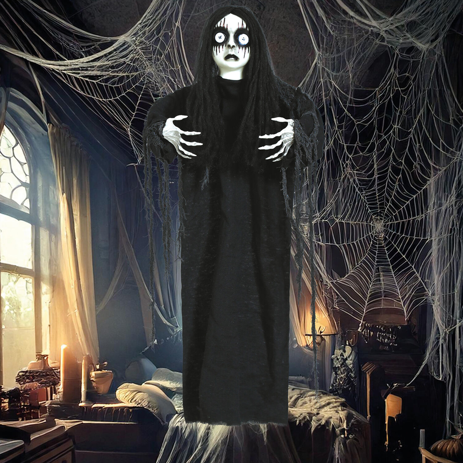 NEU Halloween-Deko totes Mdchen, mit Aufhnger, 90cm Bild 2