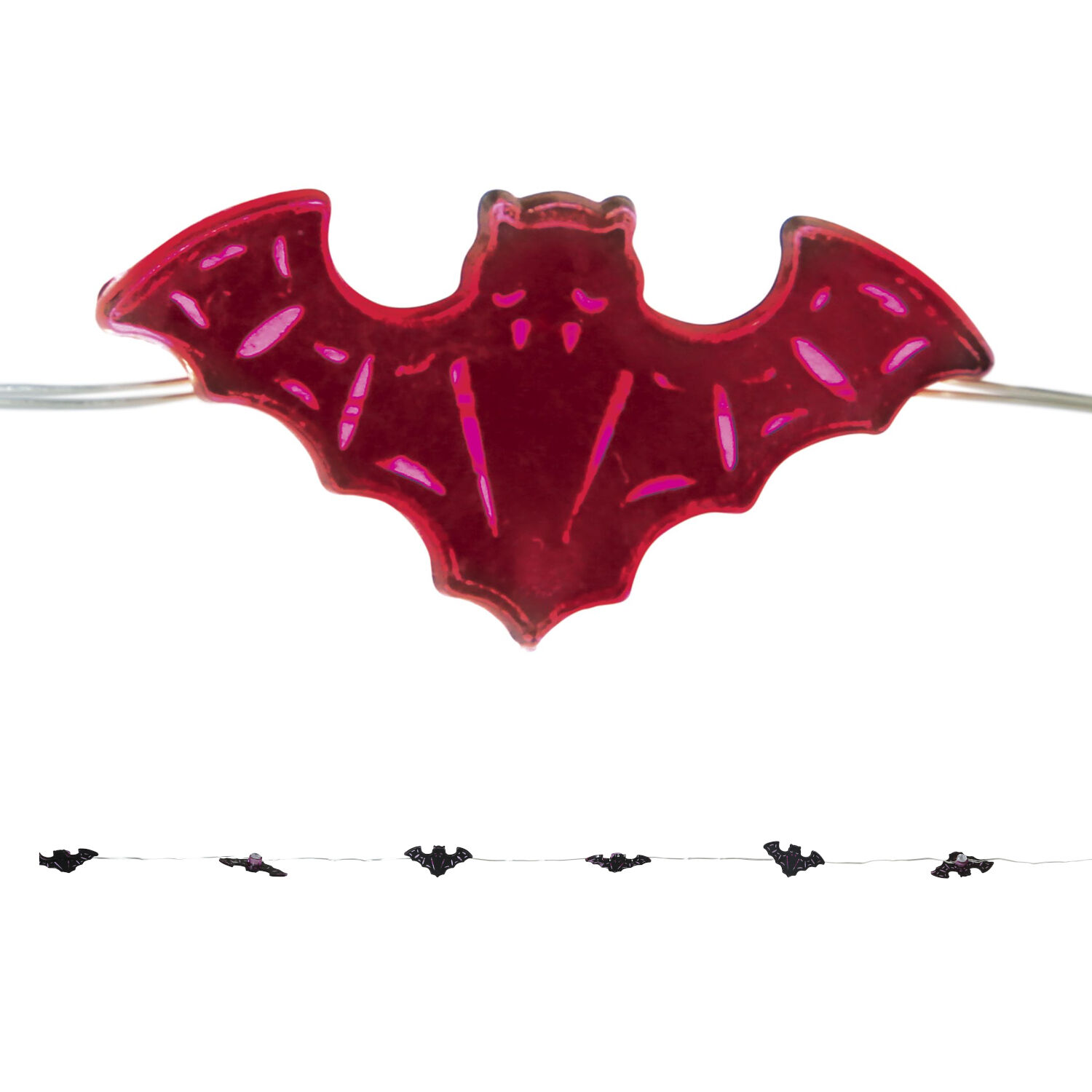 NEU Halloween-Lichterkette Fledermuse, batteriebetrieben, Lnge ca. 120 cm