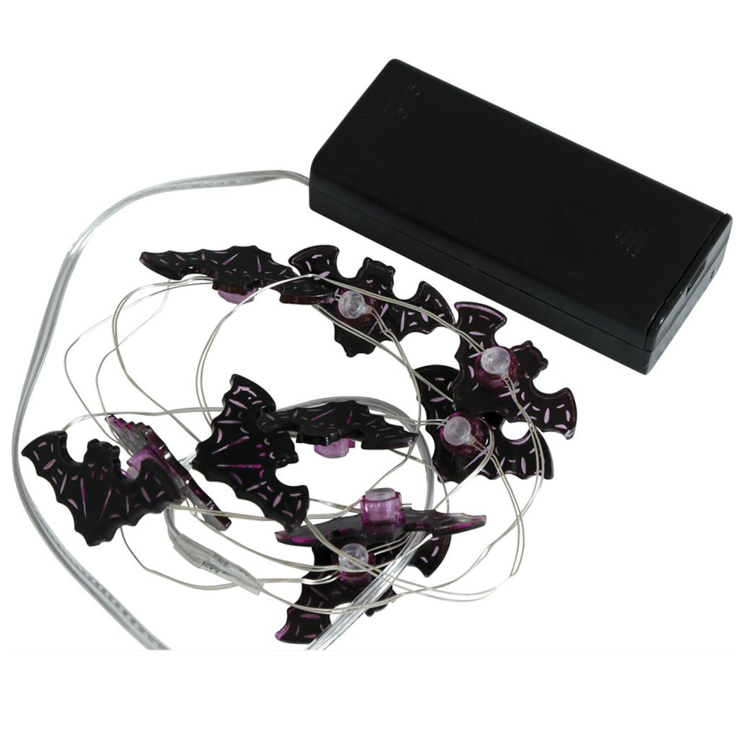 NEU Halloween-Lichterkette Fledermuse, batteriebetrieben, Lnge ca. 120 cm Bild 2