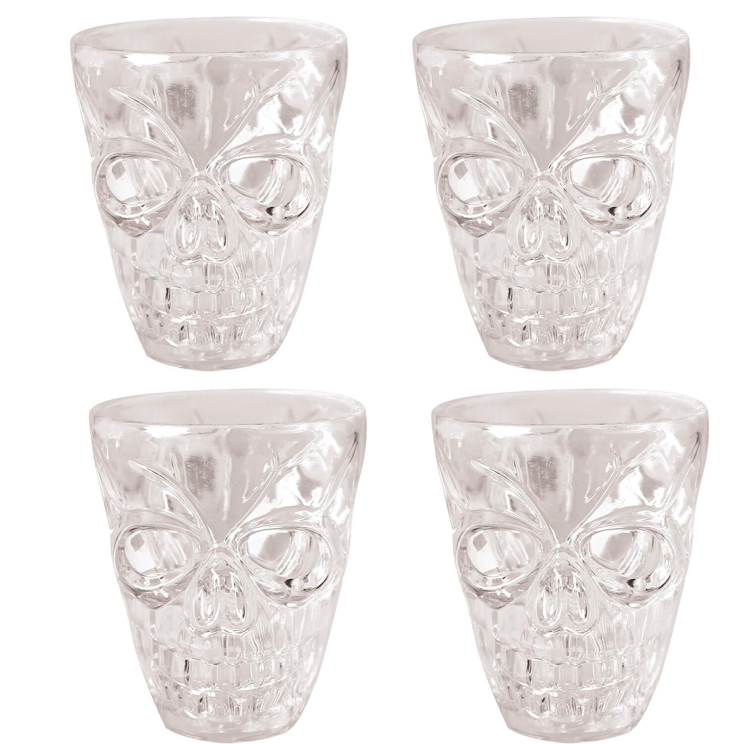 NEU Shotgl�ser Skelettsch�del aus Kunststoff, 4 Stk.