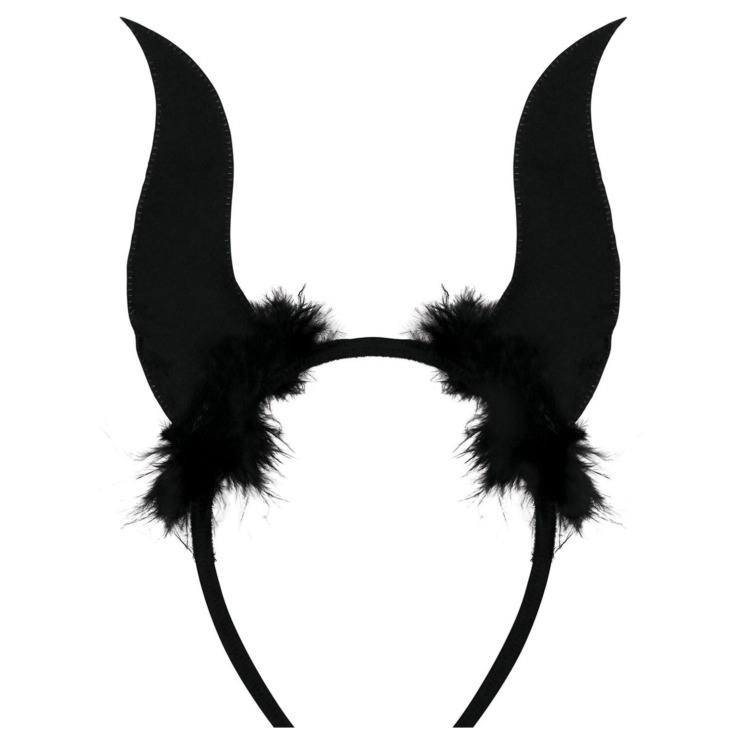 NEU Haarreif Glitter-Teufelshrner, schwarz Bild 3