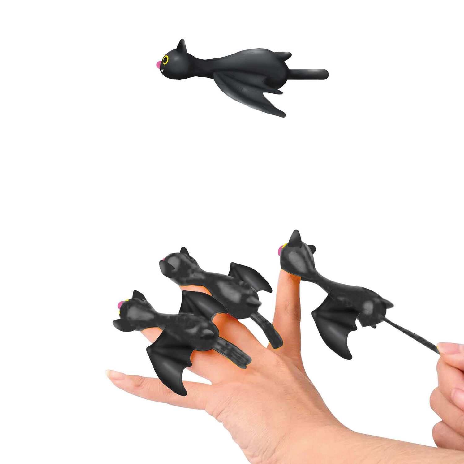 NEU Fledermaus-Schleuder aus Gummi, 1 Stck