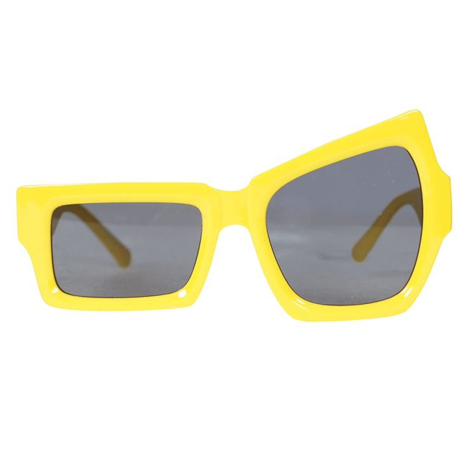 NEU Brille hochgezogene Augenbraue, gelb Bild 2