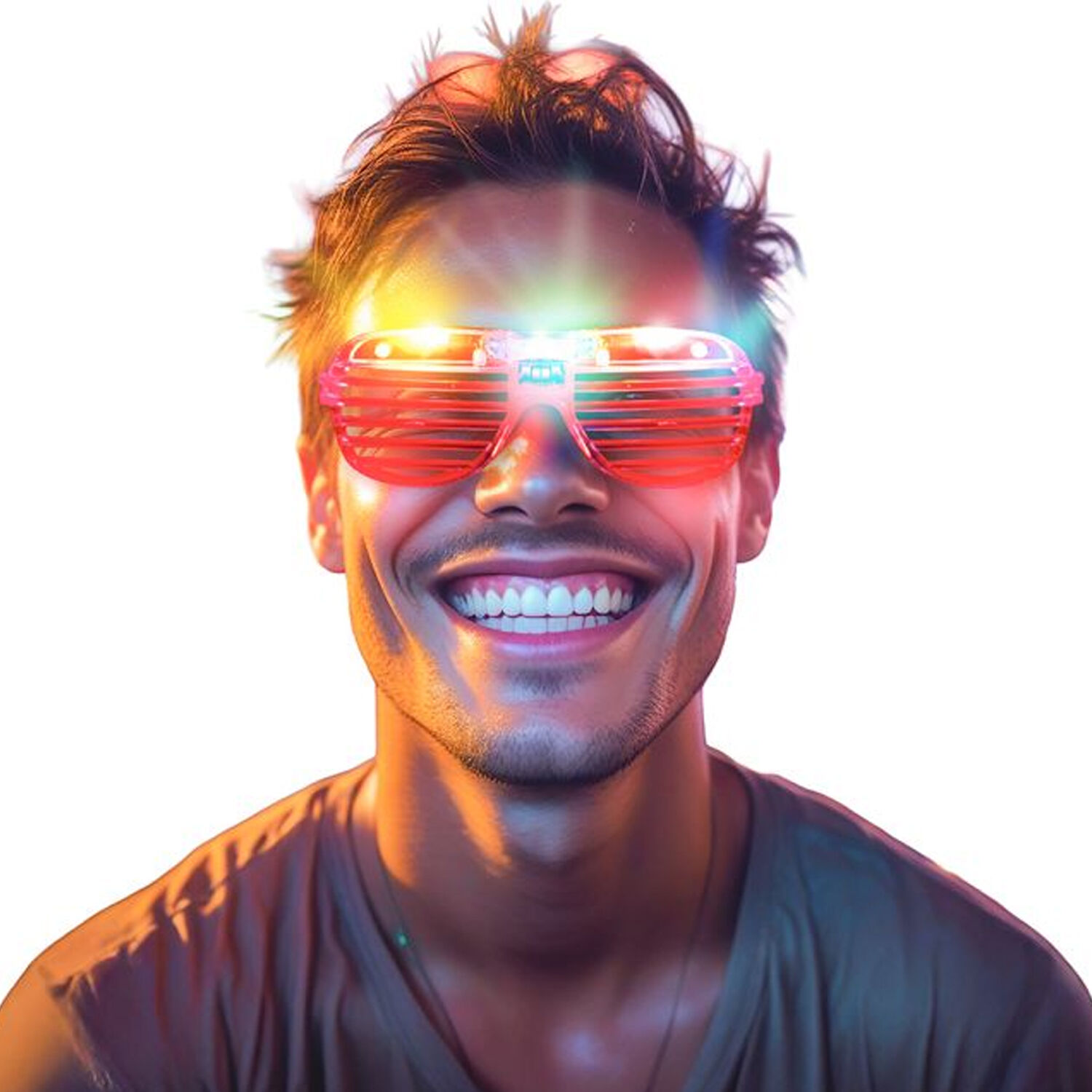 NEU LED Gitter-Brille, leuchtend, sortierte Farben