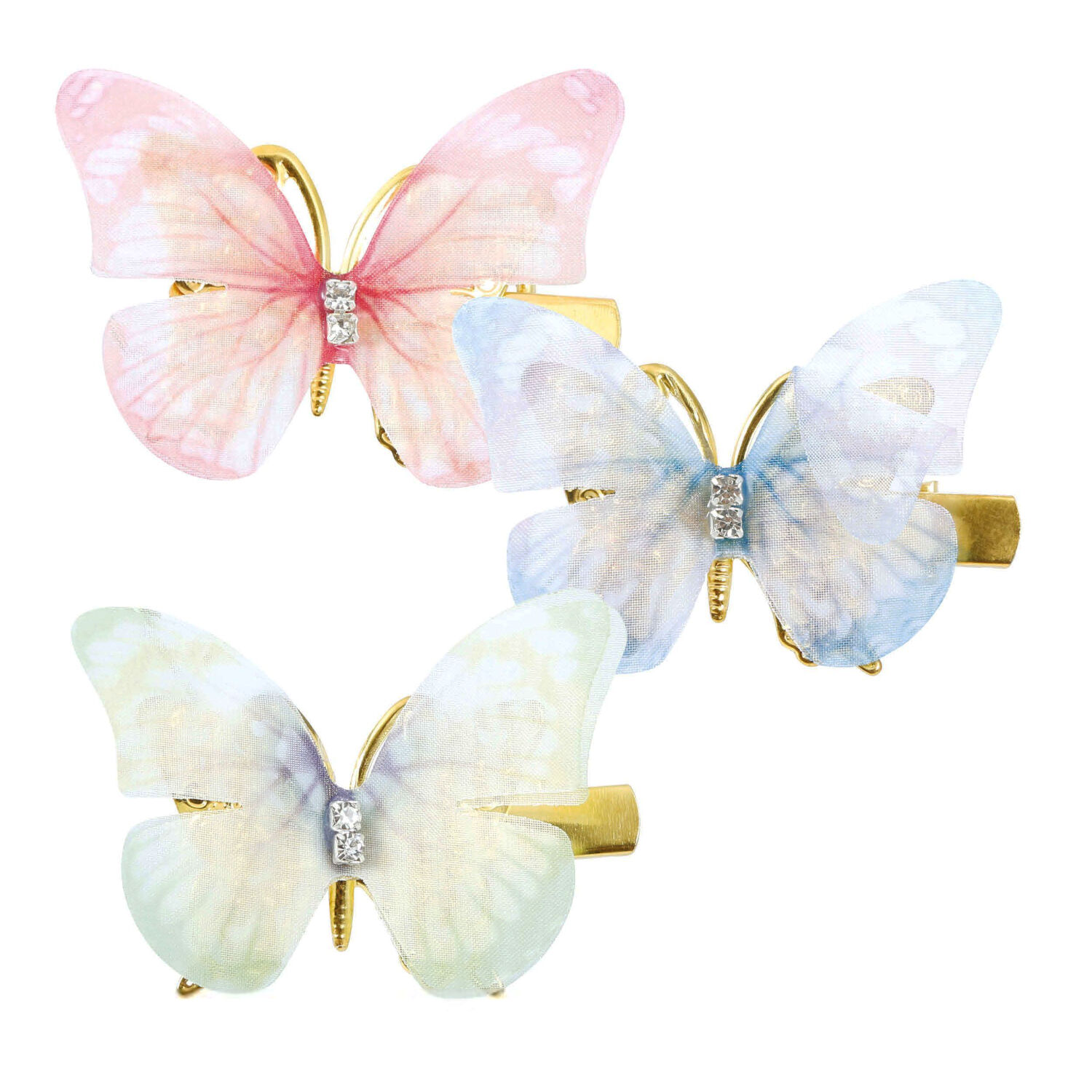 Haarclips Schmetterlinge, 5 cm, 6 Stck Bild 5