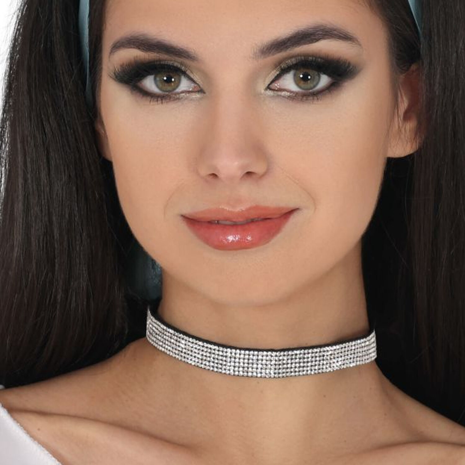 NEU Halsband Diamanten-Optik