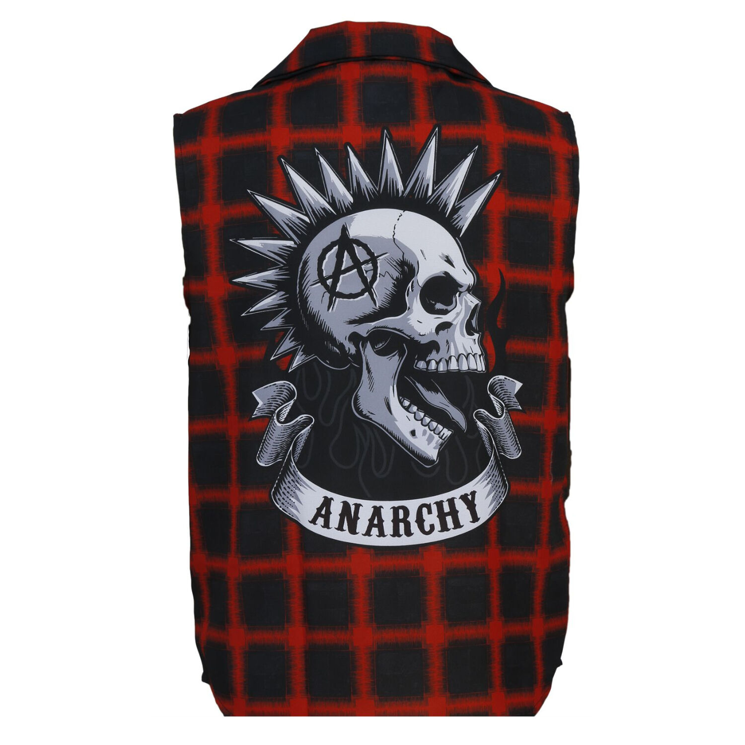 Herren-Kostm Punk Hemd Anarchy, rmellos, Gr. 48-50 Bild 2