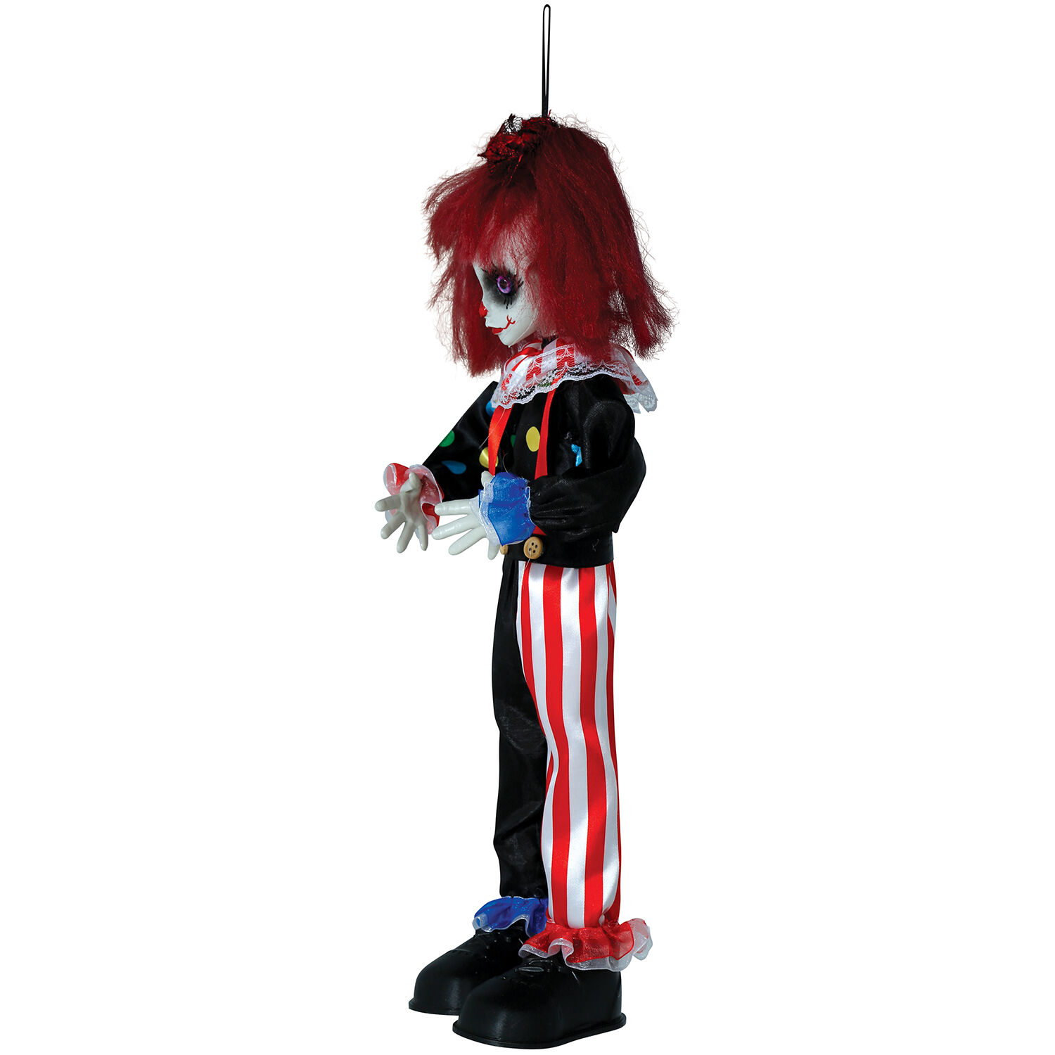 NEU Halloween-Deko-Figur Horrorclown Mdchen, mit Aufhnger, 45cm Bild 2