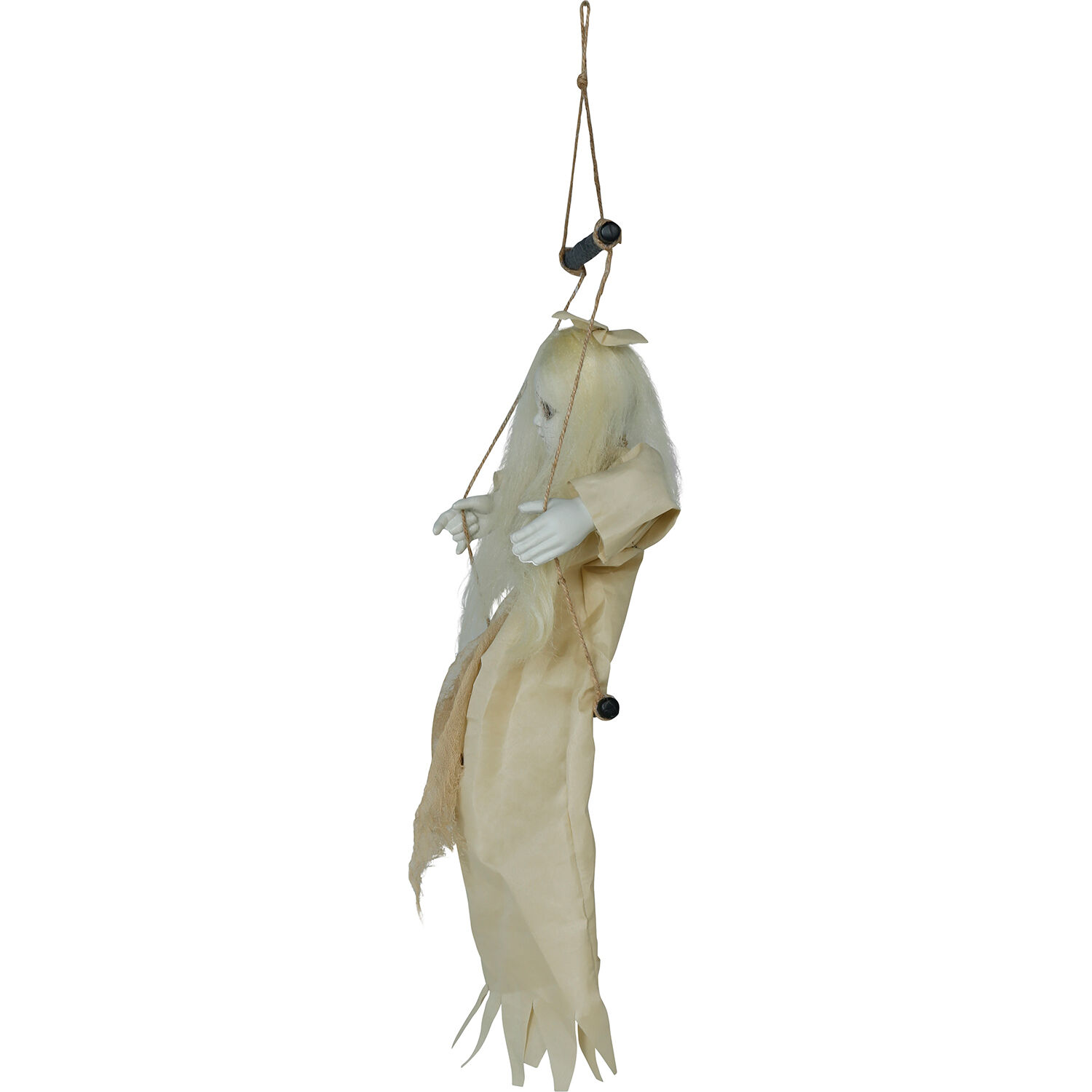 NEU Halloween-Deko-Figur Mdchen auf Schaukel, mit Licht- und Soundeffekt, 75cm Bild 2