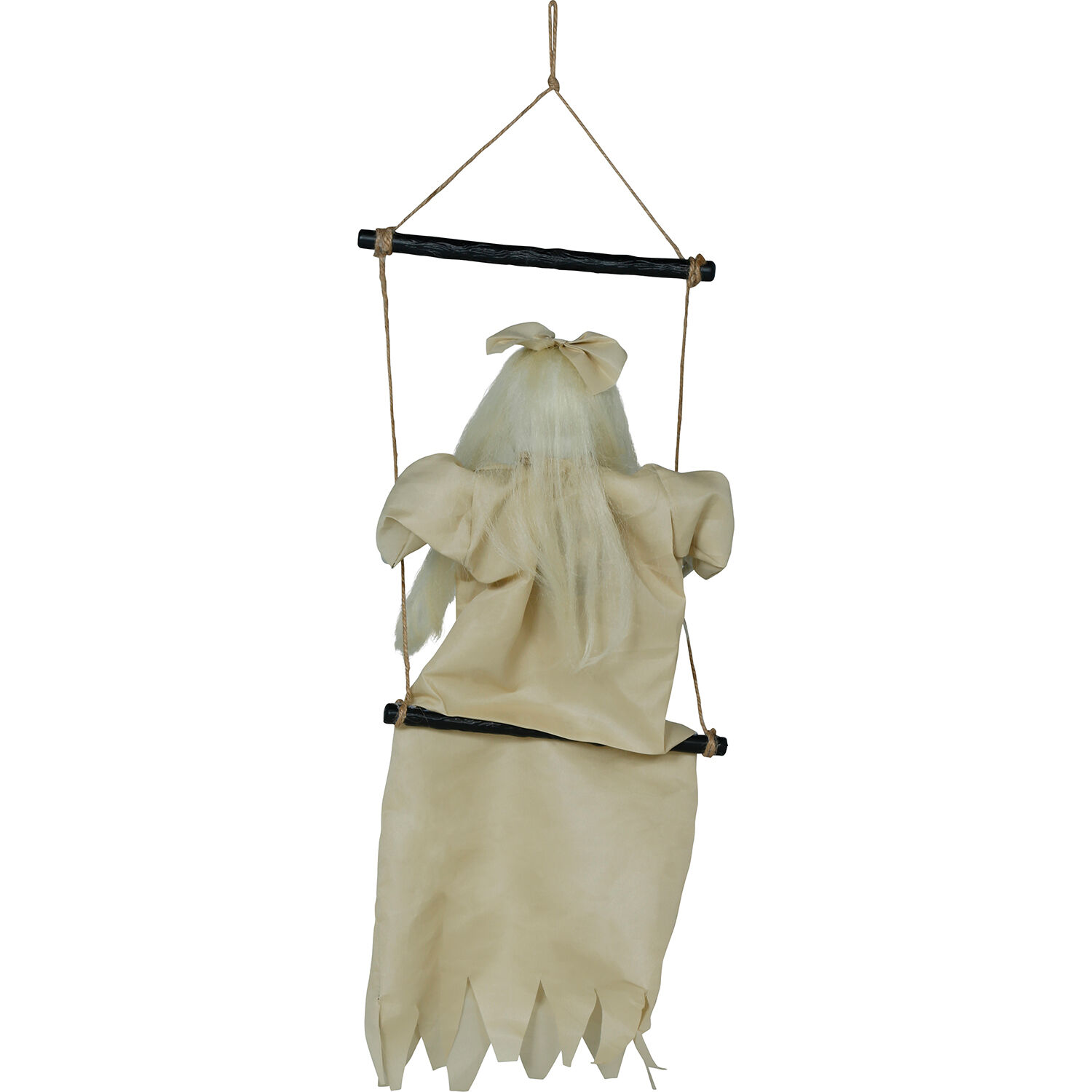 NEU Halloween-Deko-Figur Mdchen auf Schaukel, mit Licht- und Soundeffekt, 75cm Bild 3
