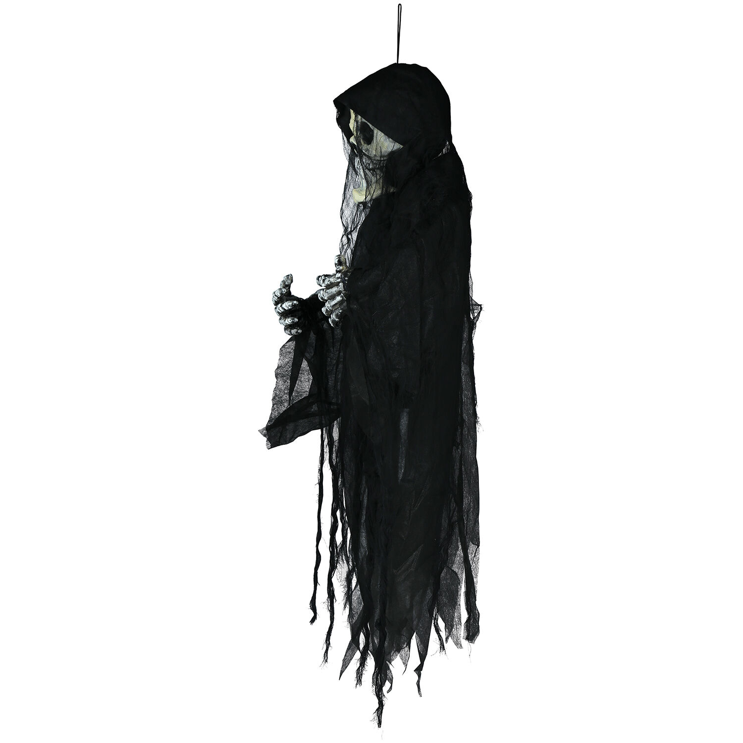 NEU Halloween-Deko-Figur Geisterskelett mit Licht-, Sound und Bewegungseffekt, 120cm Bild 2