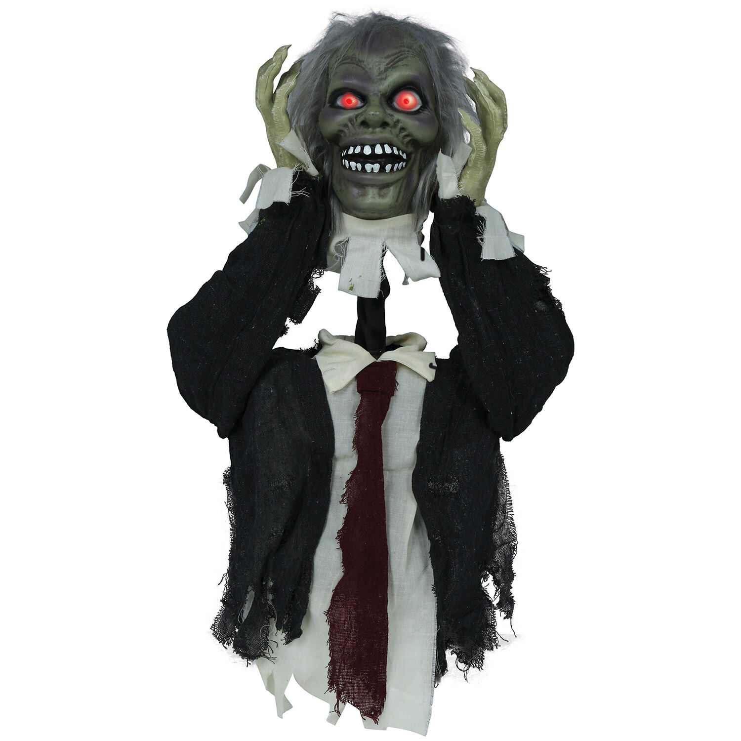 NEU Halloween-Deko Figur Zombie Oberkrper mit Licht-, Sound- und Bewegungseffekt, 55cm Bild 2