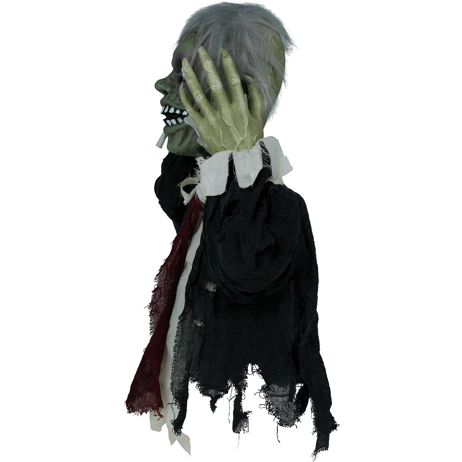 NEU Halloween-Deko Figur Zombie Oberkrper mit Licht-, Sound- und Bewegungseffekt, 55cm Bild 3
