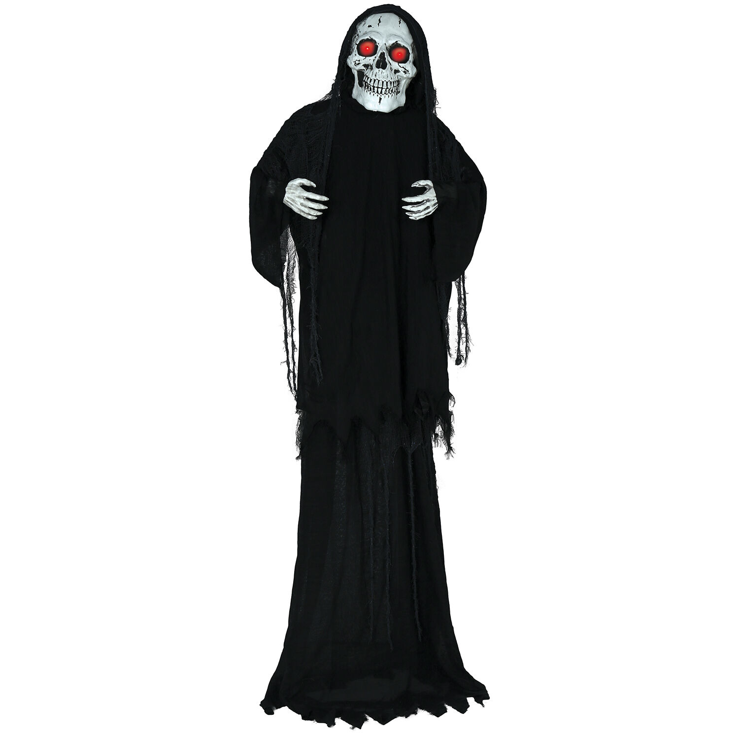 NEU Halloween-Deko Figur Riesen-Skelett mit Licht-, Sound- und Bewegungseffekt, 260cm