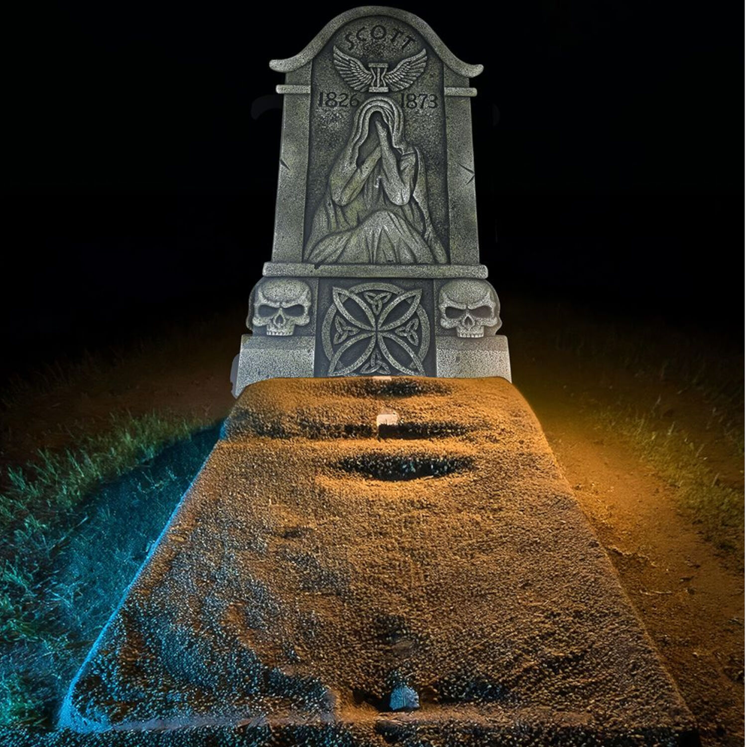 NEU Halloween-Deko Grabstein 90x48cm Bild 2