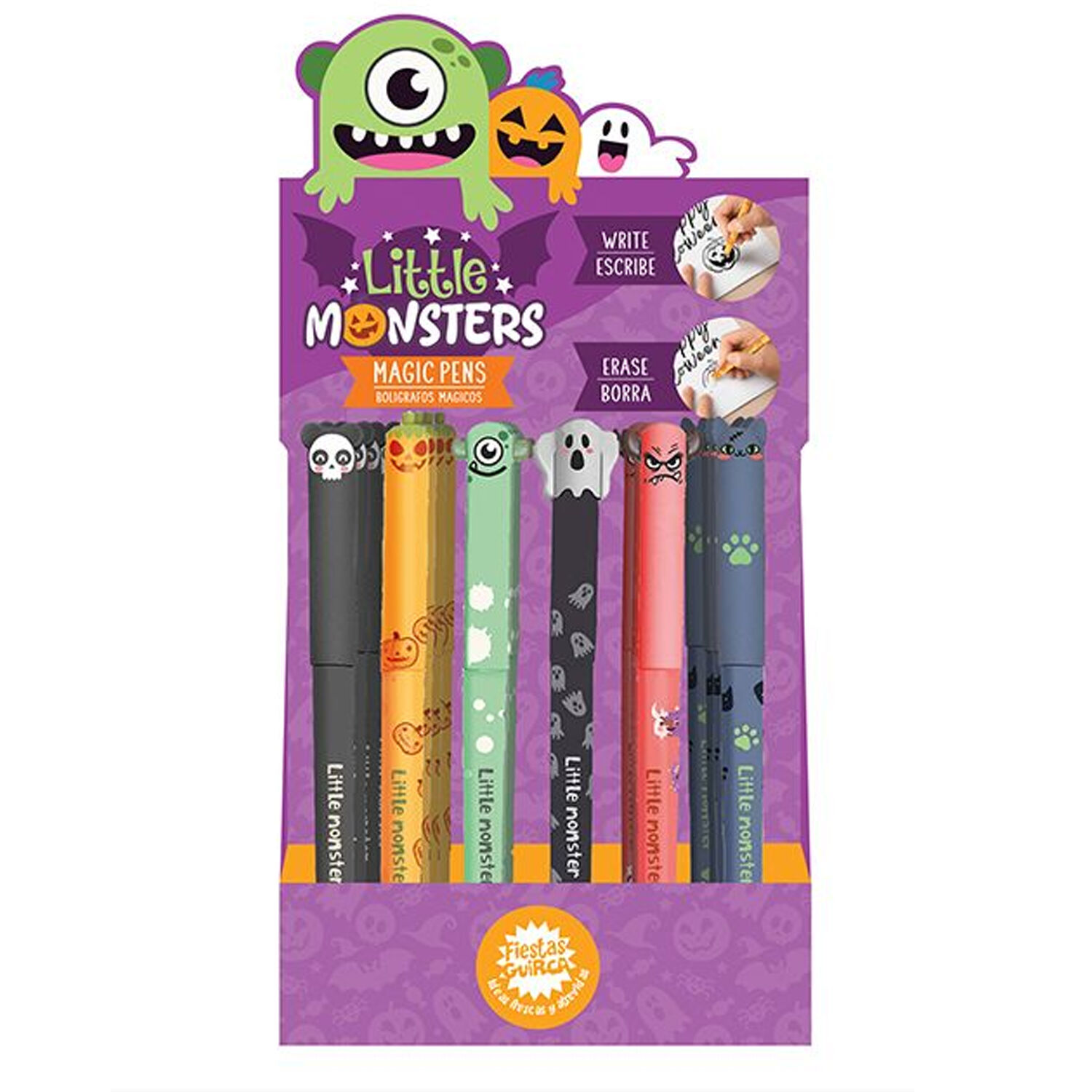 NEU Halloween-Kugelschreiber little Monsters mit lschbarer Tinte, sortierte Modelle