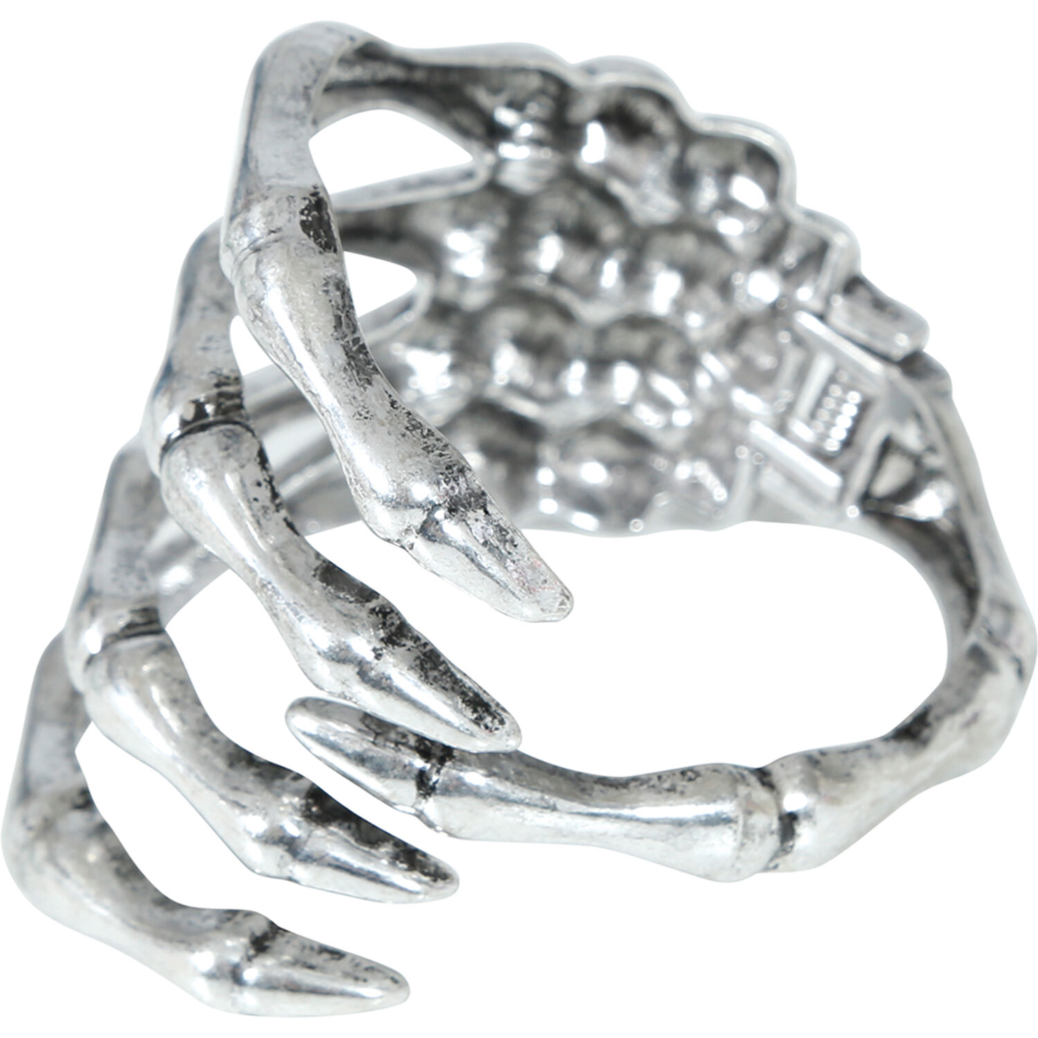NEU Armreif Skeletthand aus Metall