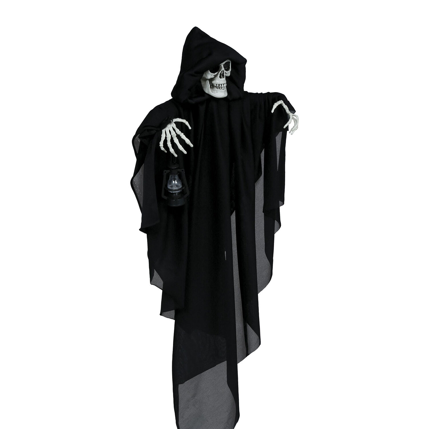 NEU Halloween Deko-H�ngefigur Skelett mit schwarzem Umhang, ca. 58cm Bild 2