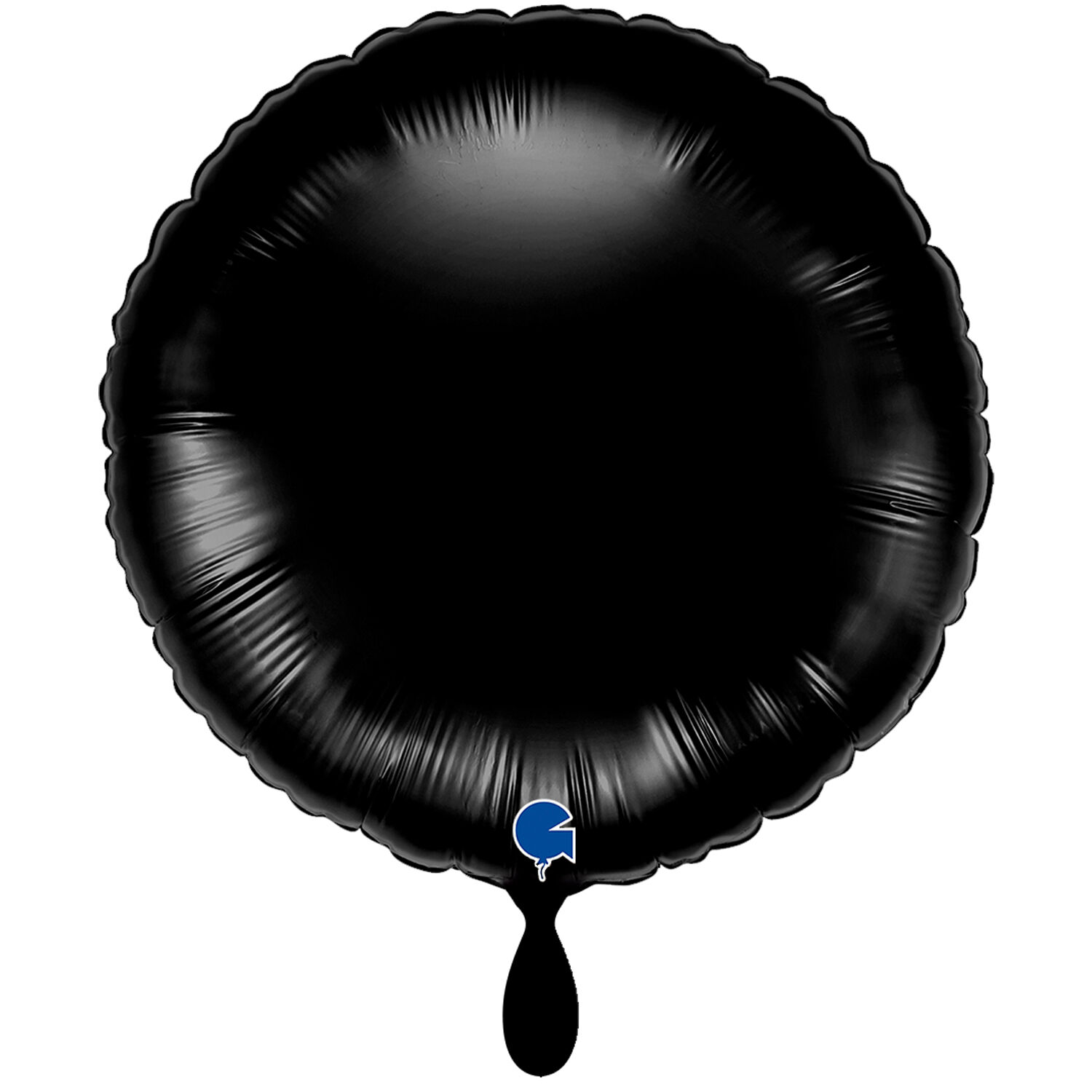 NEU Folienballon rund, ca. 38cm, unifarben, schwarz