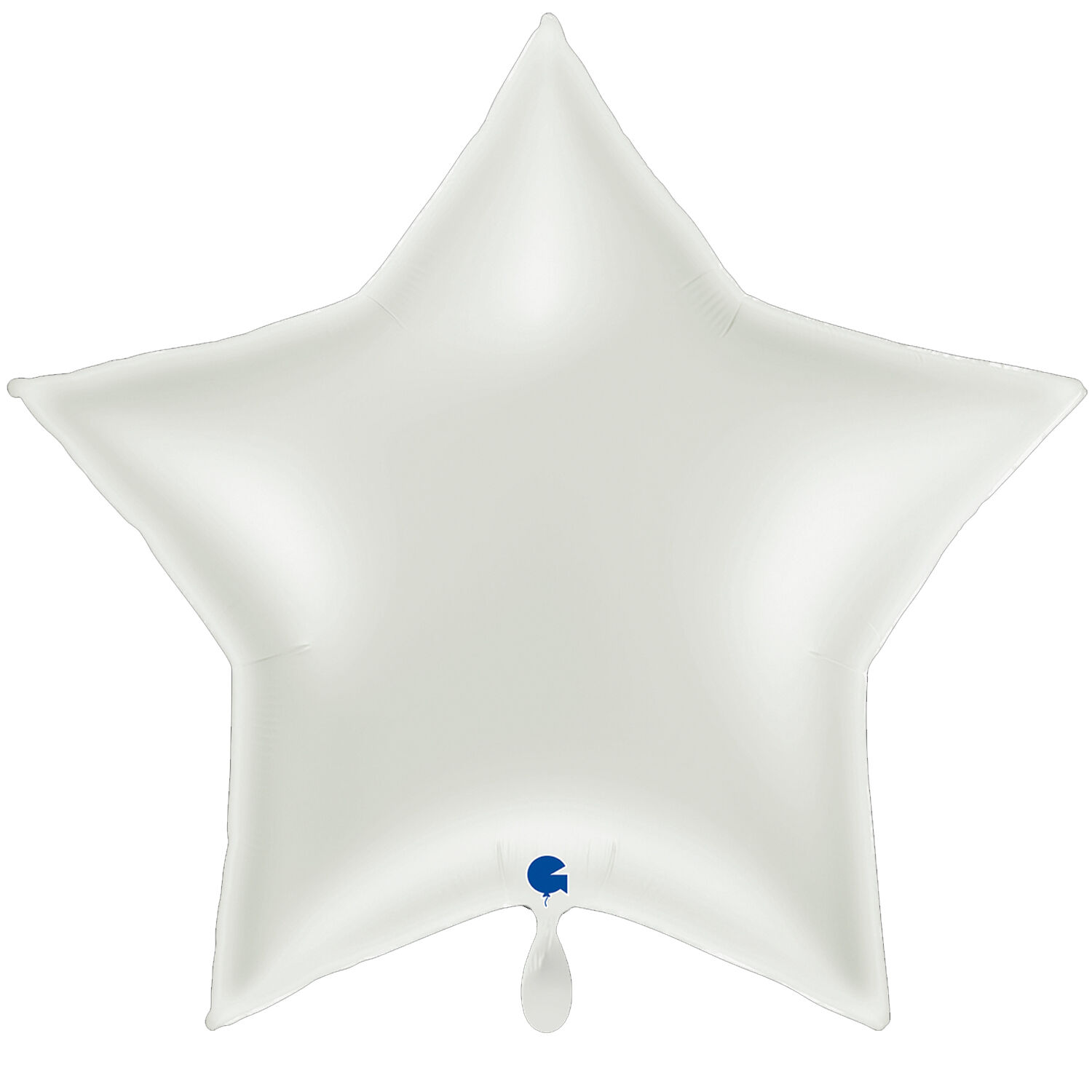 NEU Folienballon Riesen-Sternballon XXL, ca. 86x81cm, unifarben, wei