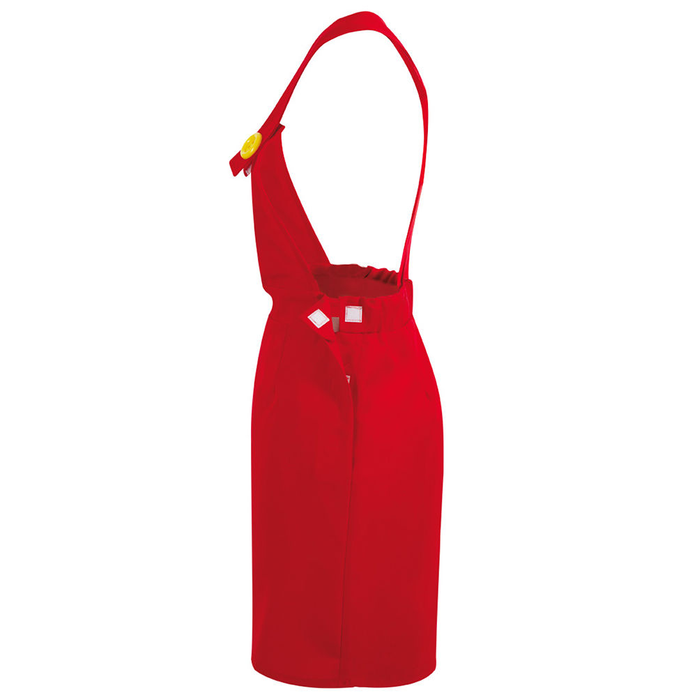 SALE Damen-Kostüm Latzrock rot, Gr. M, Mario-Minnie-Rock Bild 3