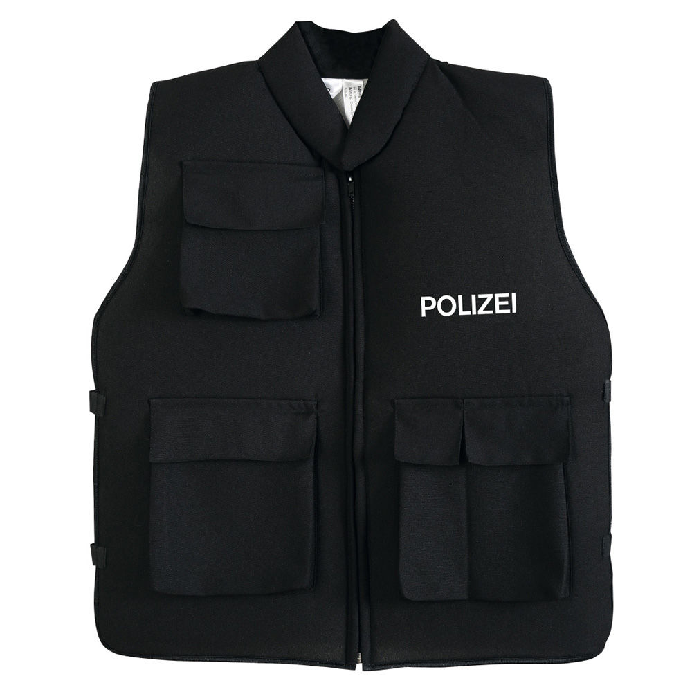 Kinder-Weste Polizei mit Taschen, Gr. 128 Bild 3