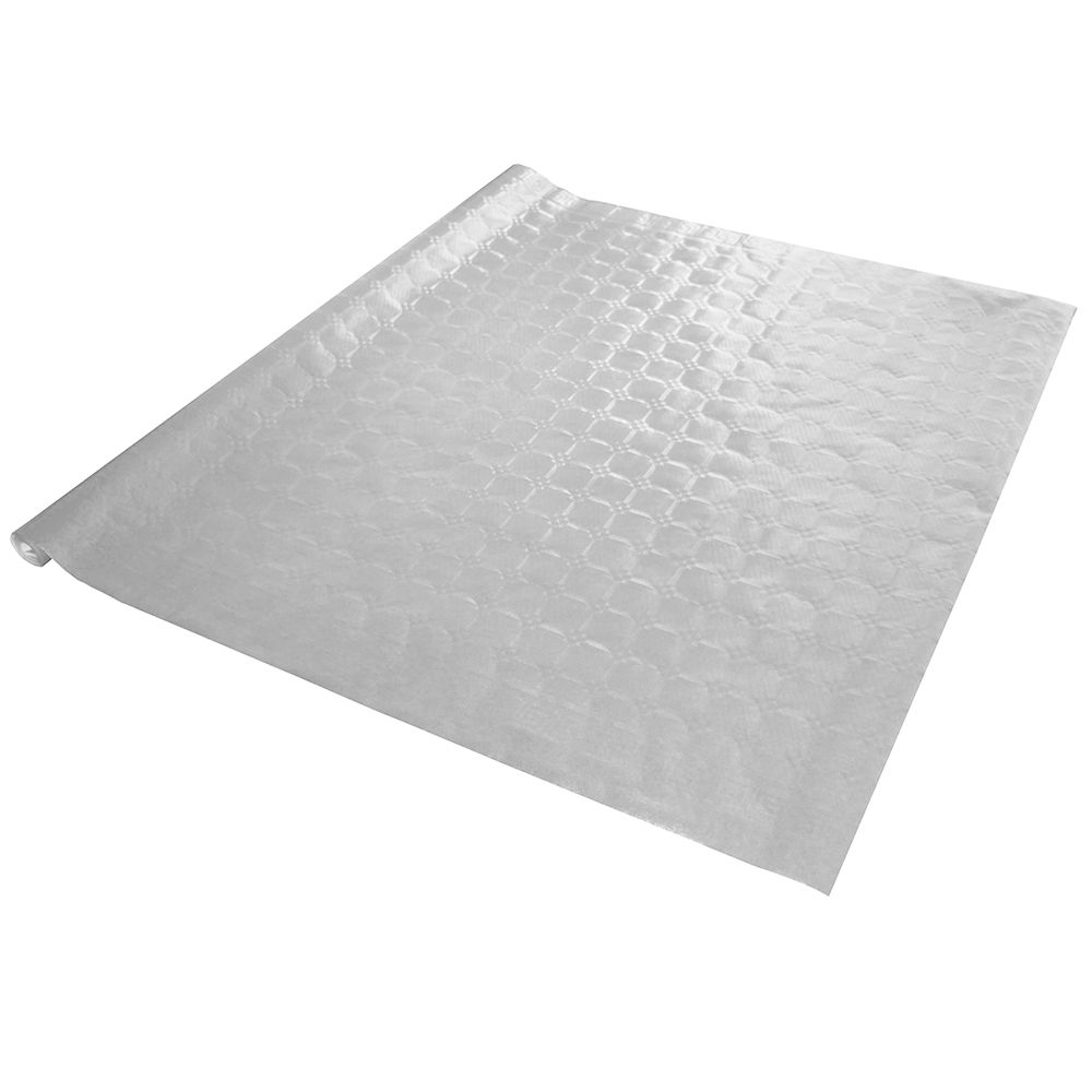 SALE Tischtuchpapier silber, Damastpr�gung, 8x1m